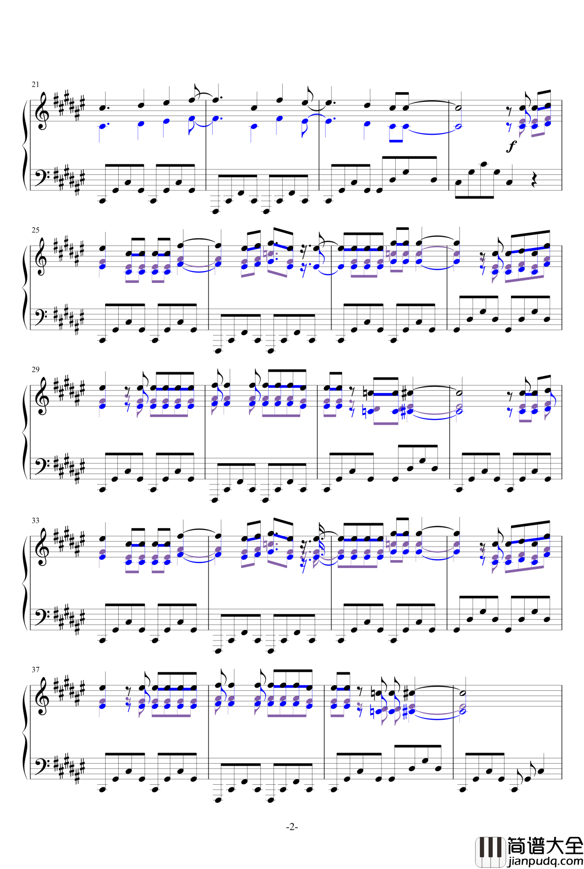 Try_Everything钢琴谱__疯狂动物城_电影主题曲