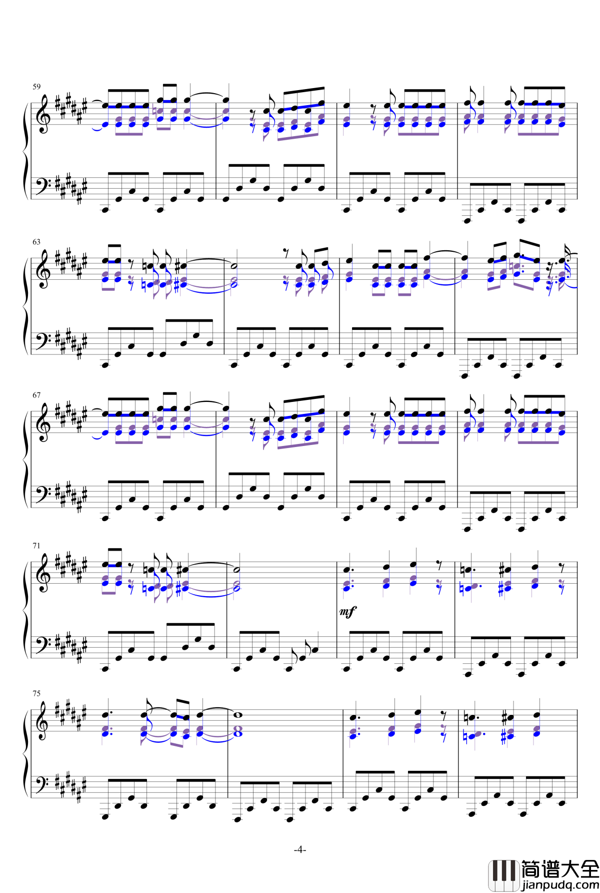 Try_Everything钢琴谱__疯狂动物城_电影主题曲