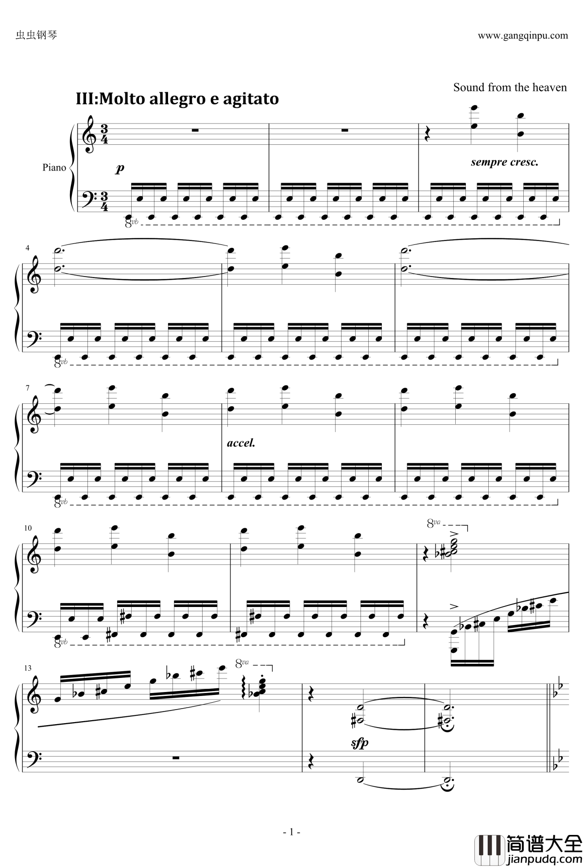 C大调小奏鸣曲钢琴谱_第三乐章_天籁传声