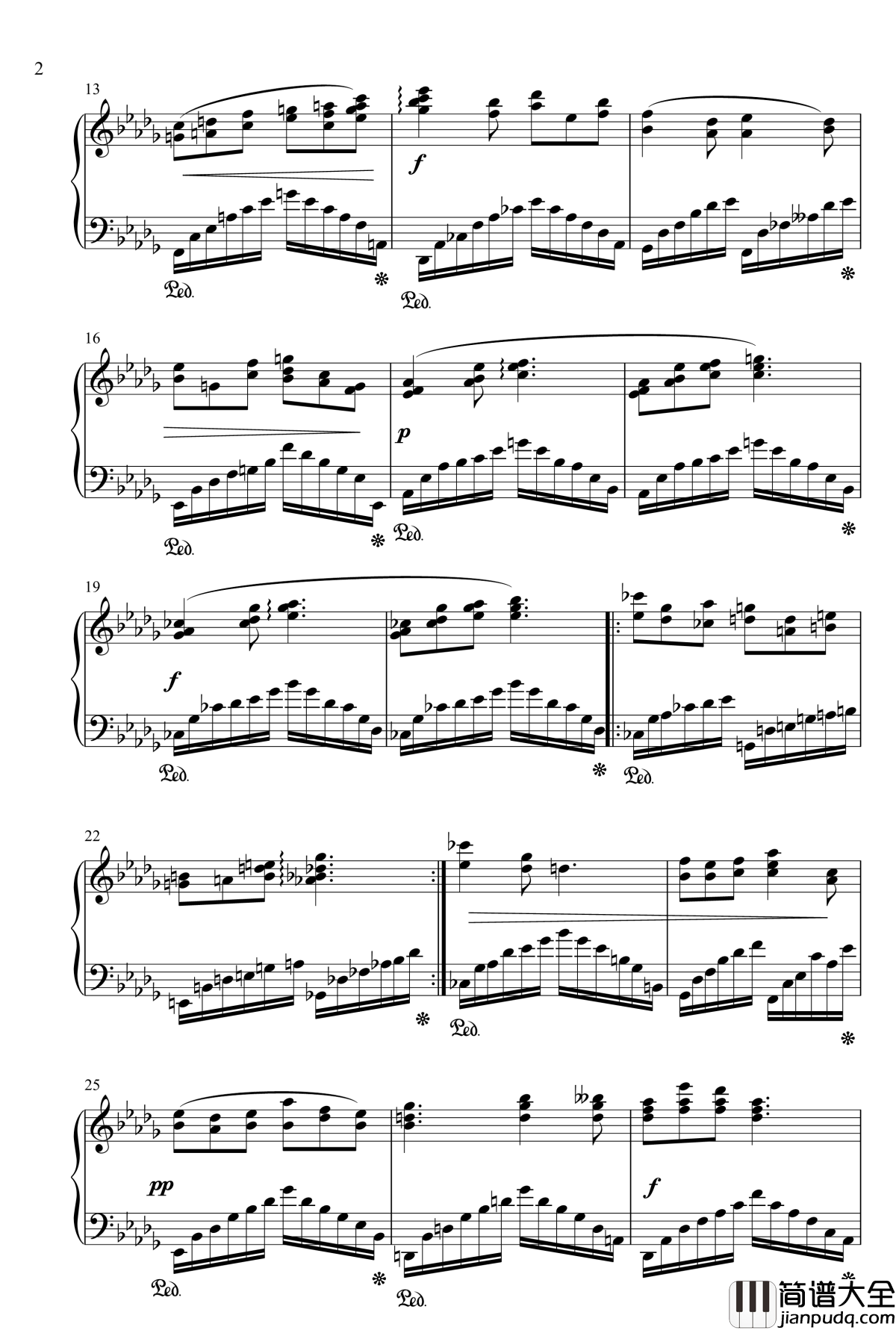 初夏的彩虹钢琴谱_江畔新绿