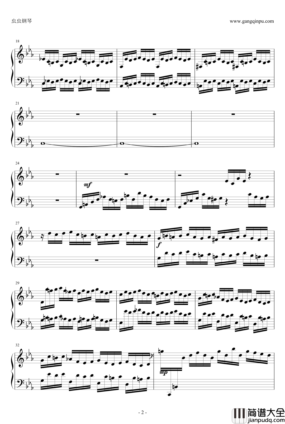 Prelude_in_C_Major钢琴谱_马克西姆_Maksim·Mrvica