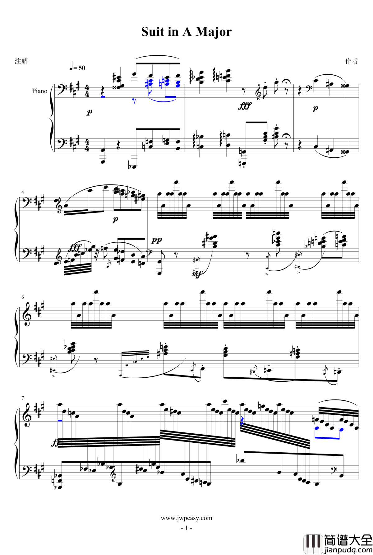 一个球钢琴谱_原创组曲