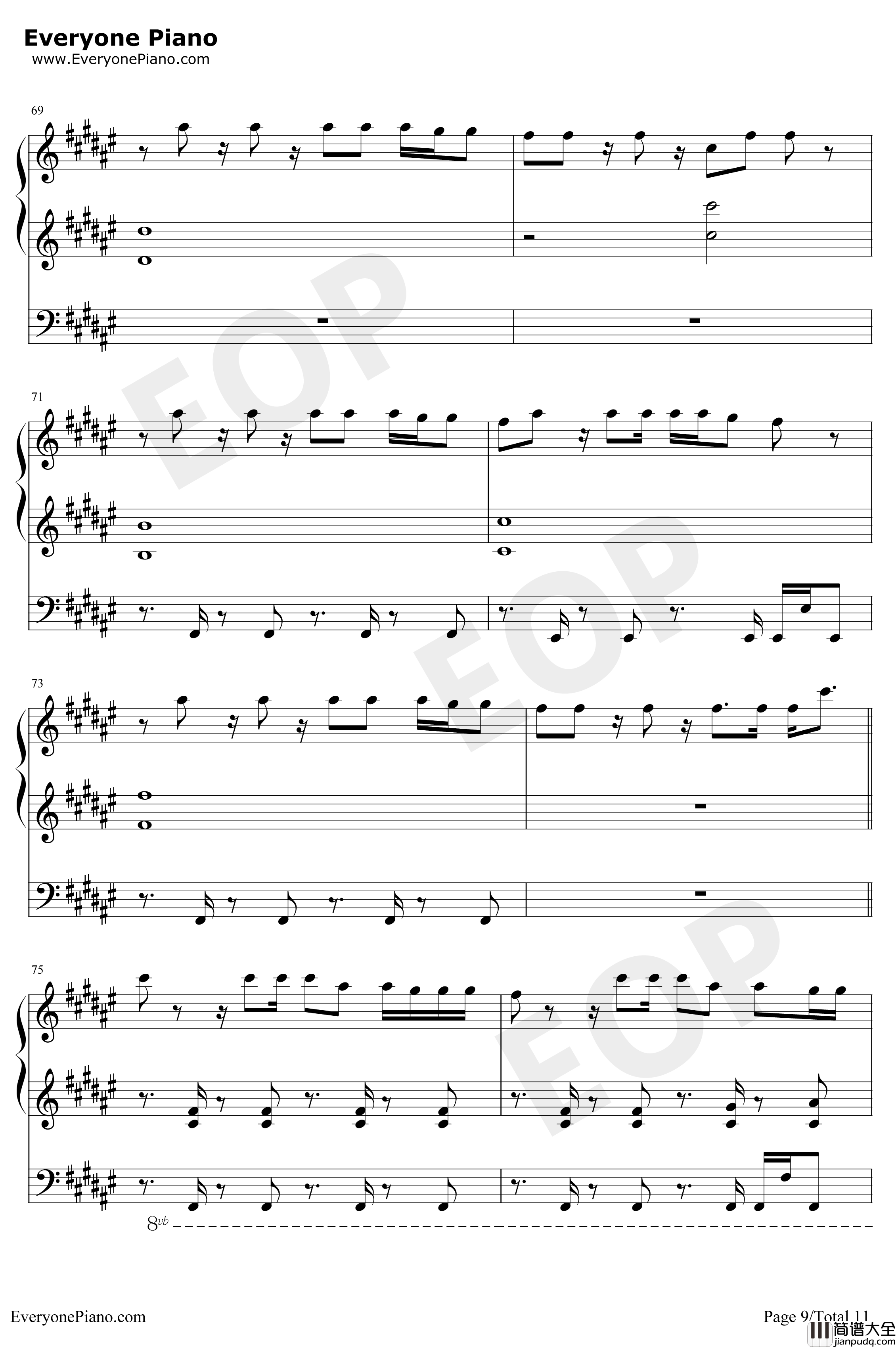 I_Dont_Care钢琴谱_EdSheeranJustinBieber