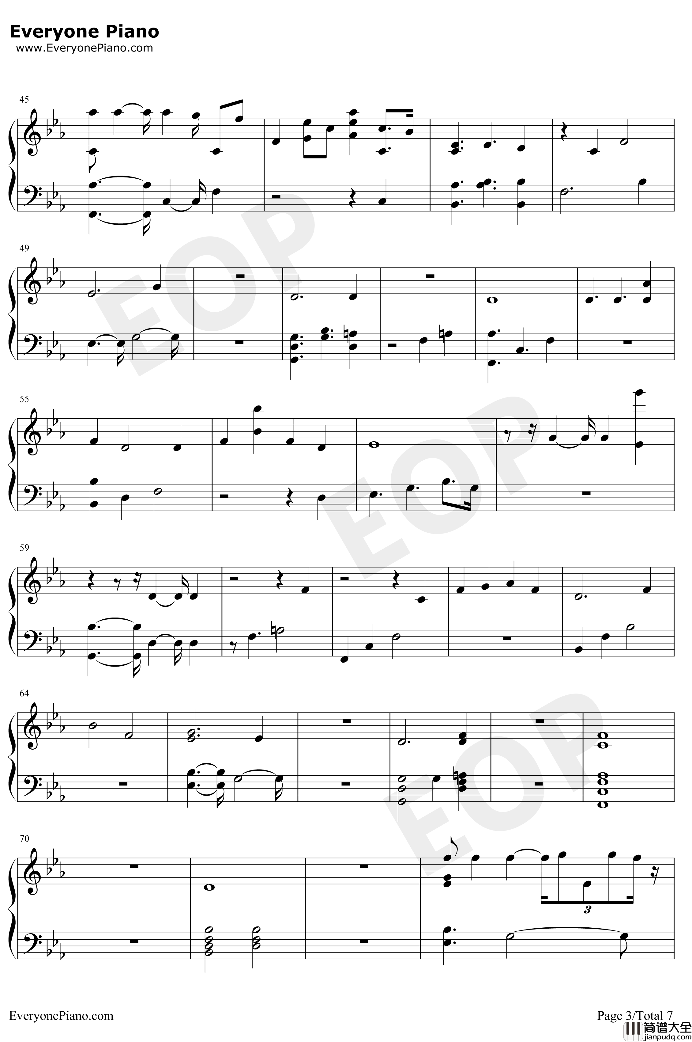 Undecided钢琴谱_ChrisBrown