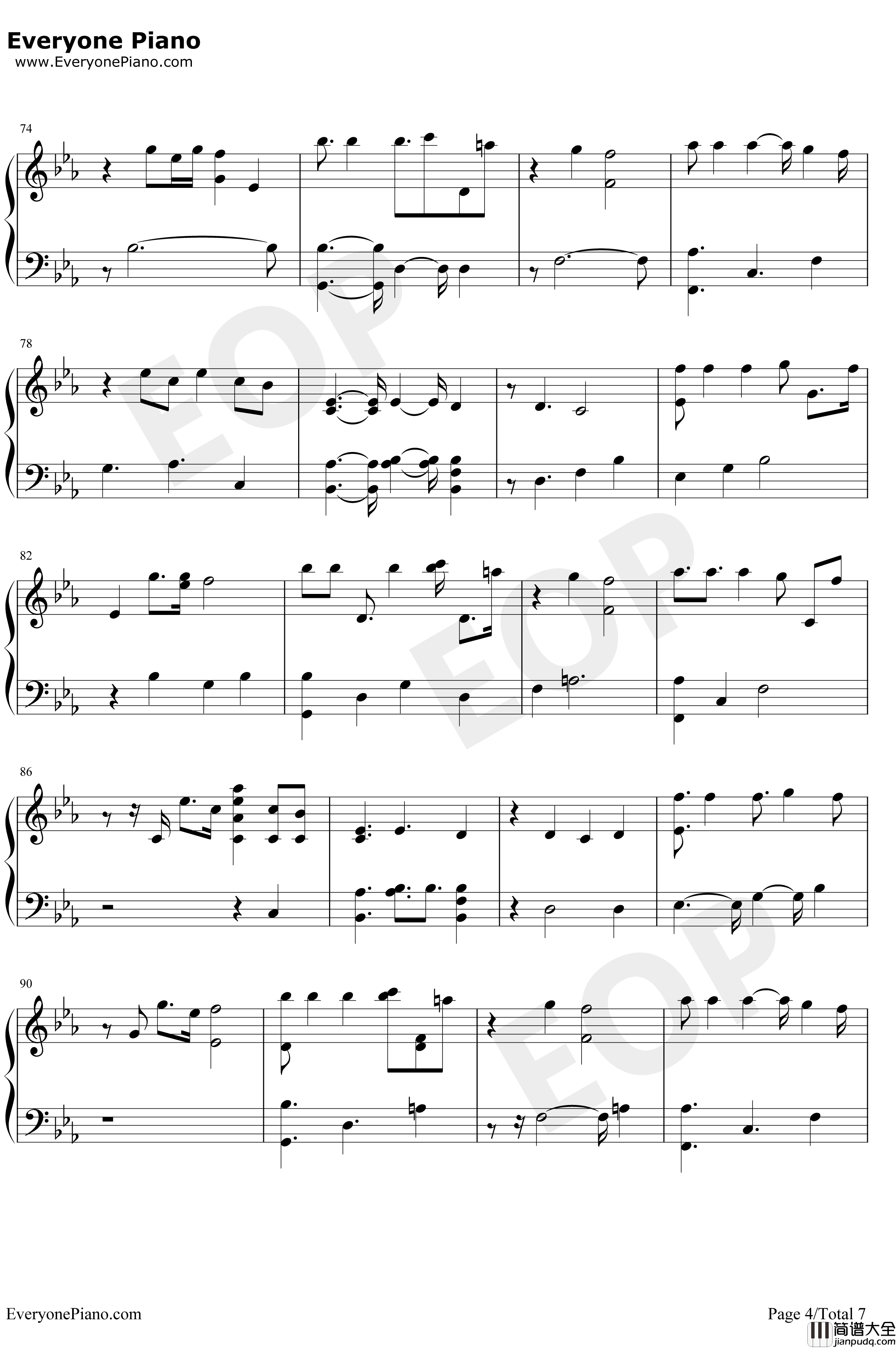 Undecided钢琴谱_ChrisBrown