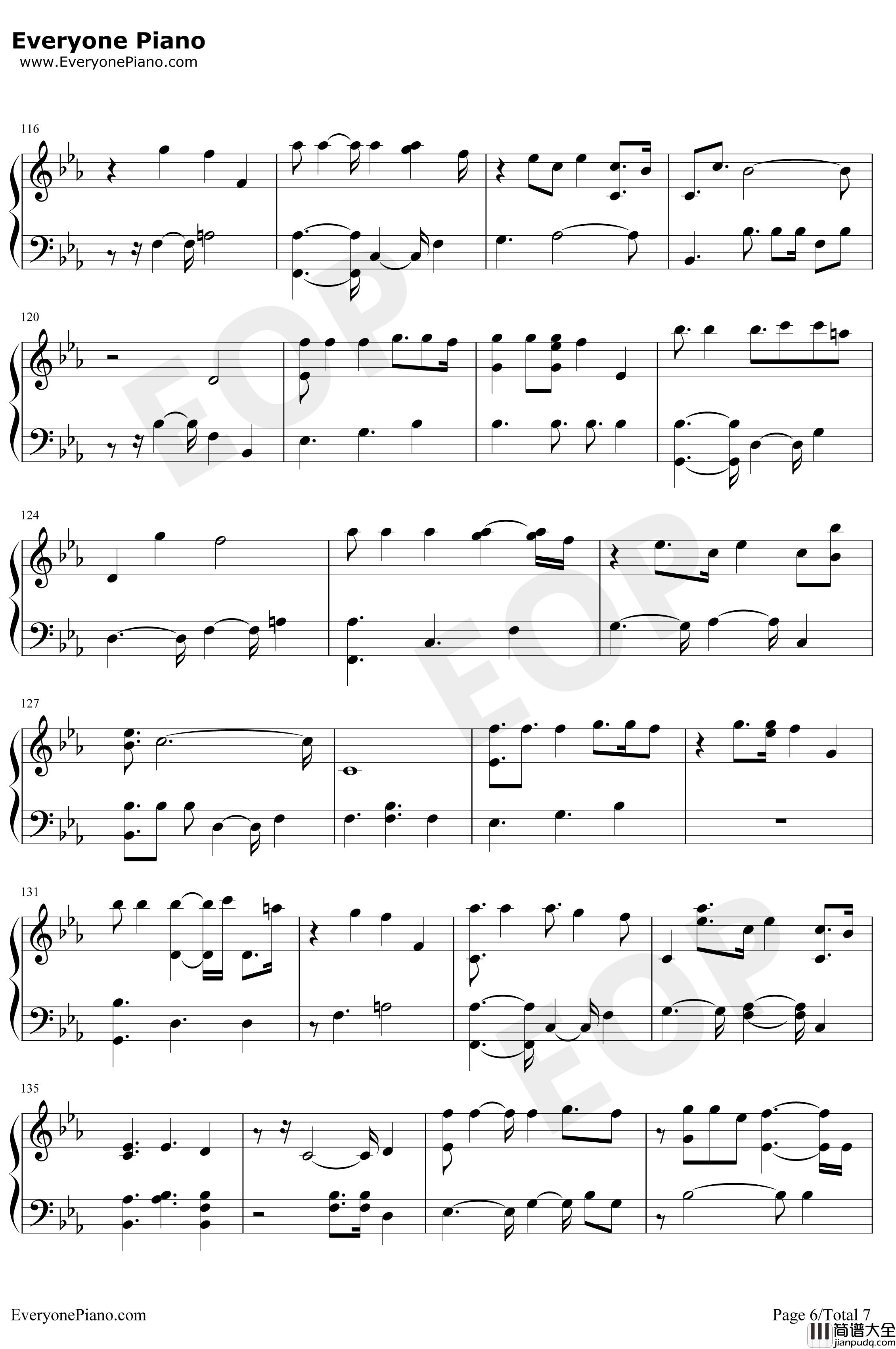 Undecided钢琴谱_ChrisBrown