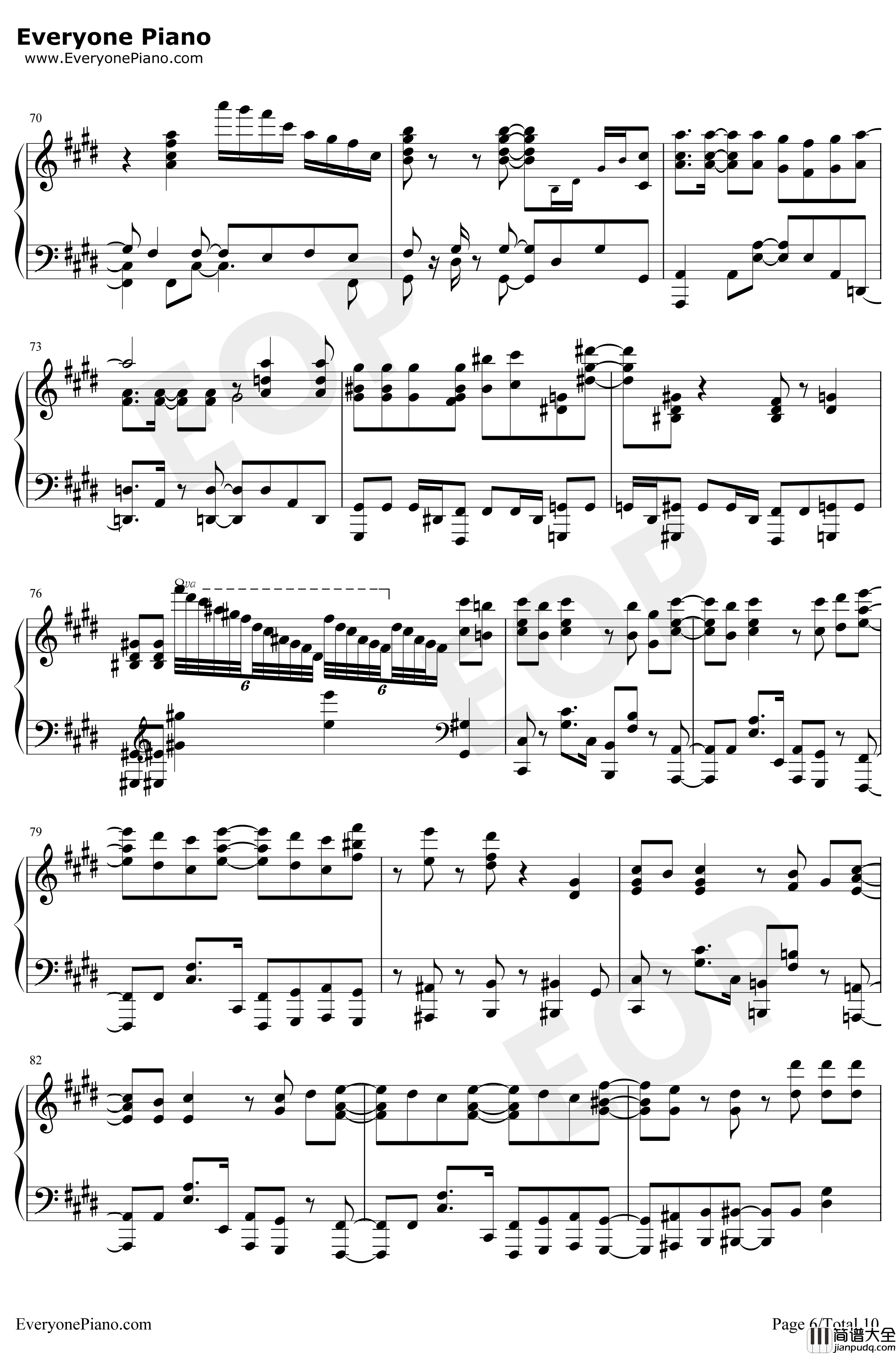 辉夜大小姐想让我告白天才们的恋爱头脑战OP钢琴谱_铃木雅之