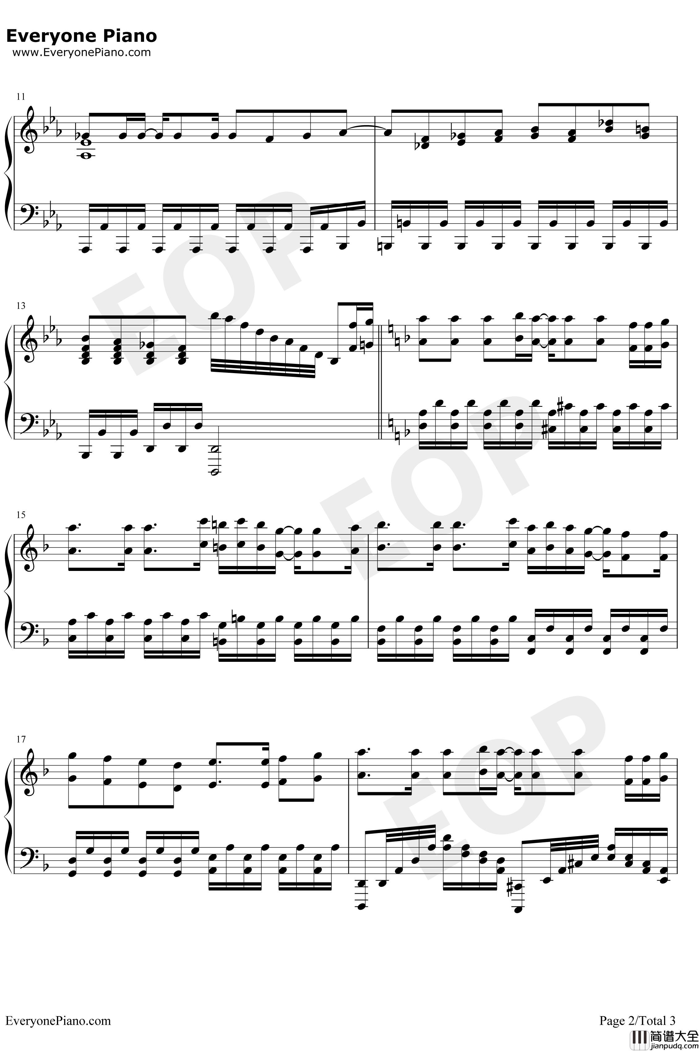 From_the_Edge钢琴谱_FictionJunctionLiSA_鬼灭之刃ED