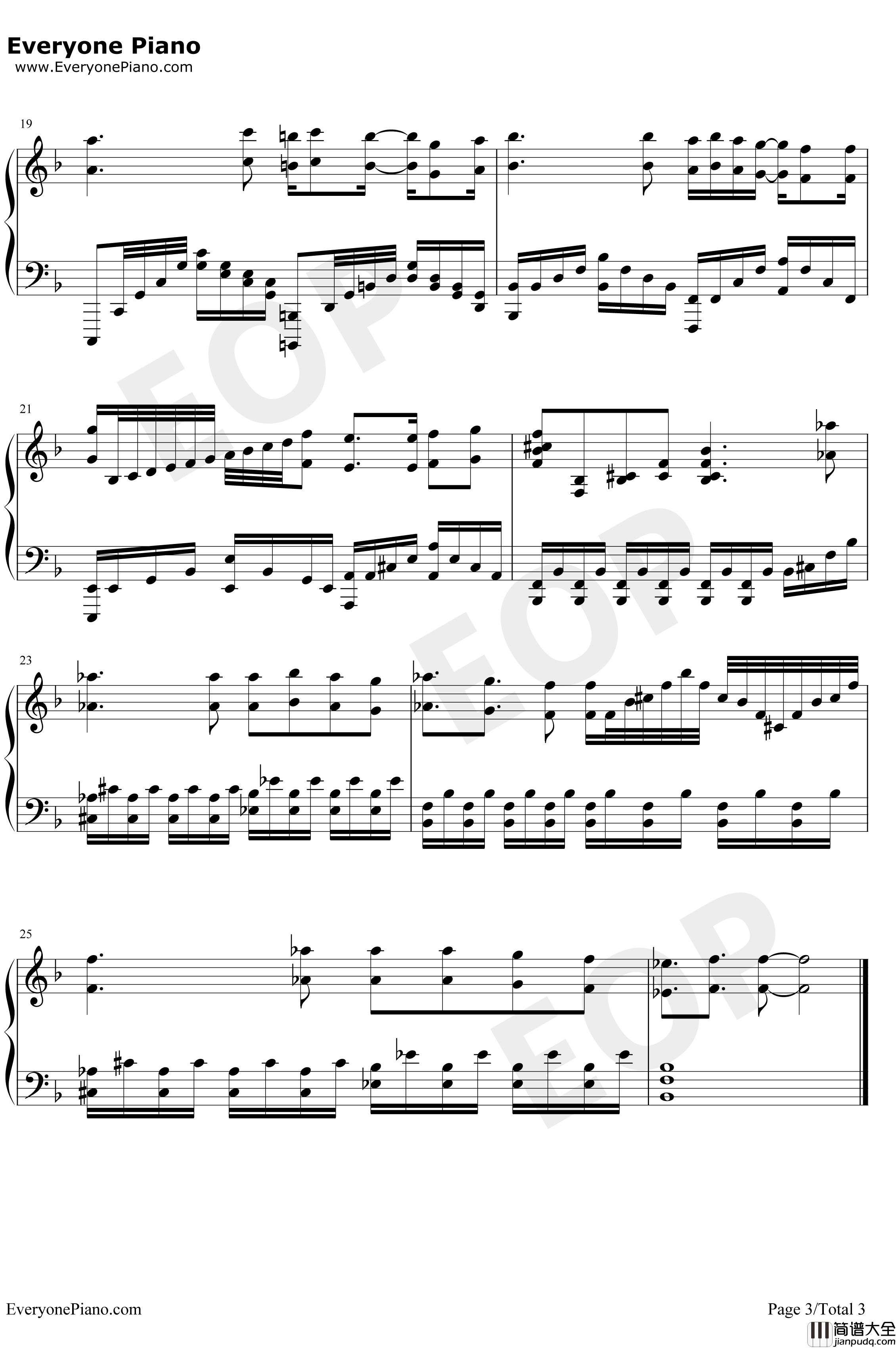 From_the_Edge钢琴谱_FictionJunctionLiSA_鬼灭之刃ED