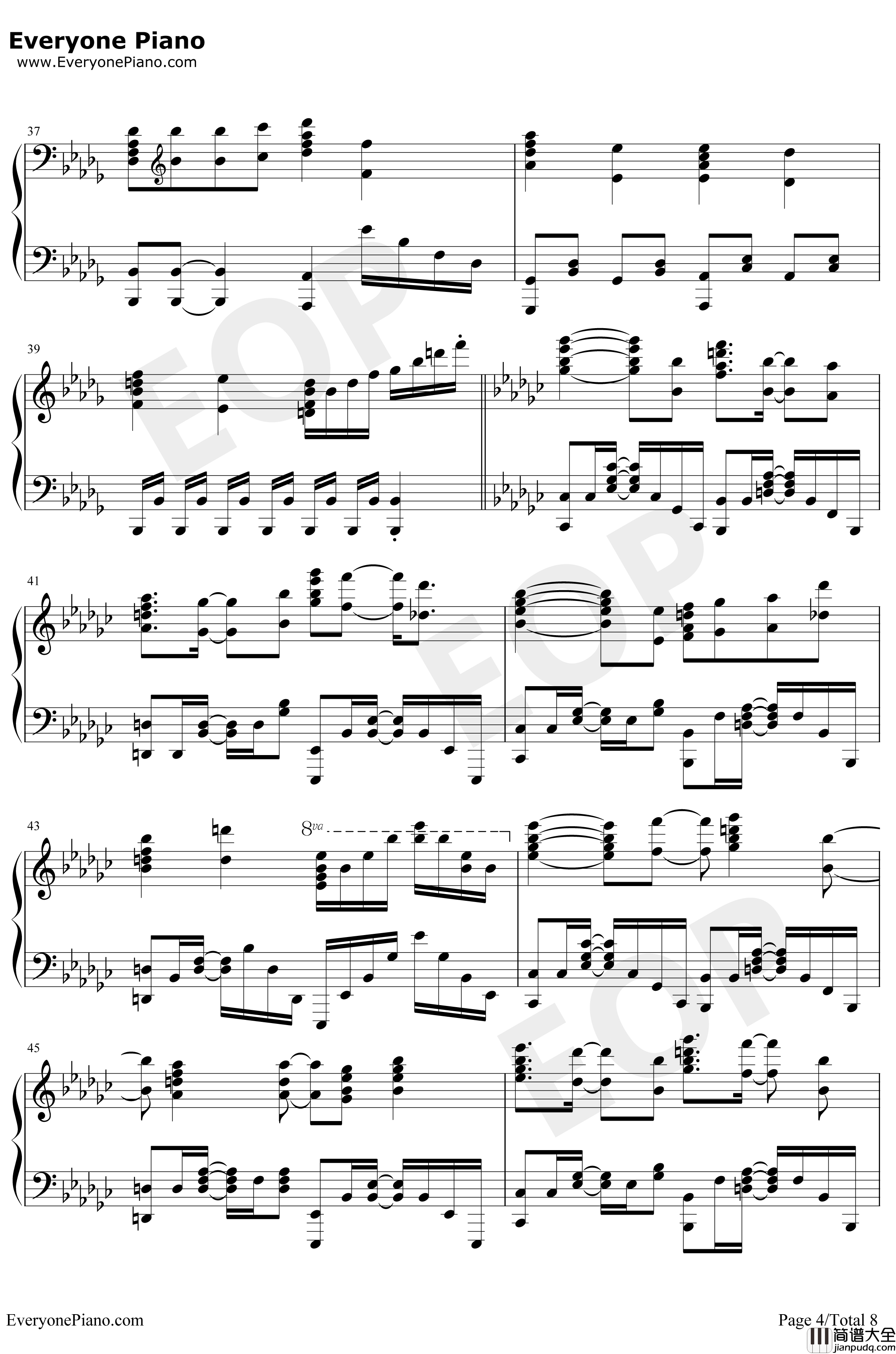 絶体絶命钢琴谱_CöshuNie_约定的梦幻岛ED