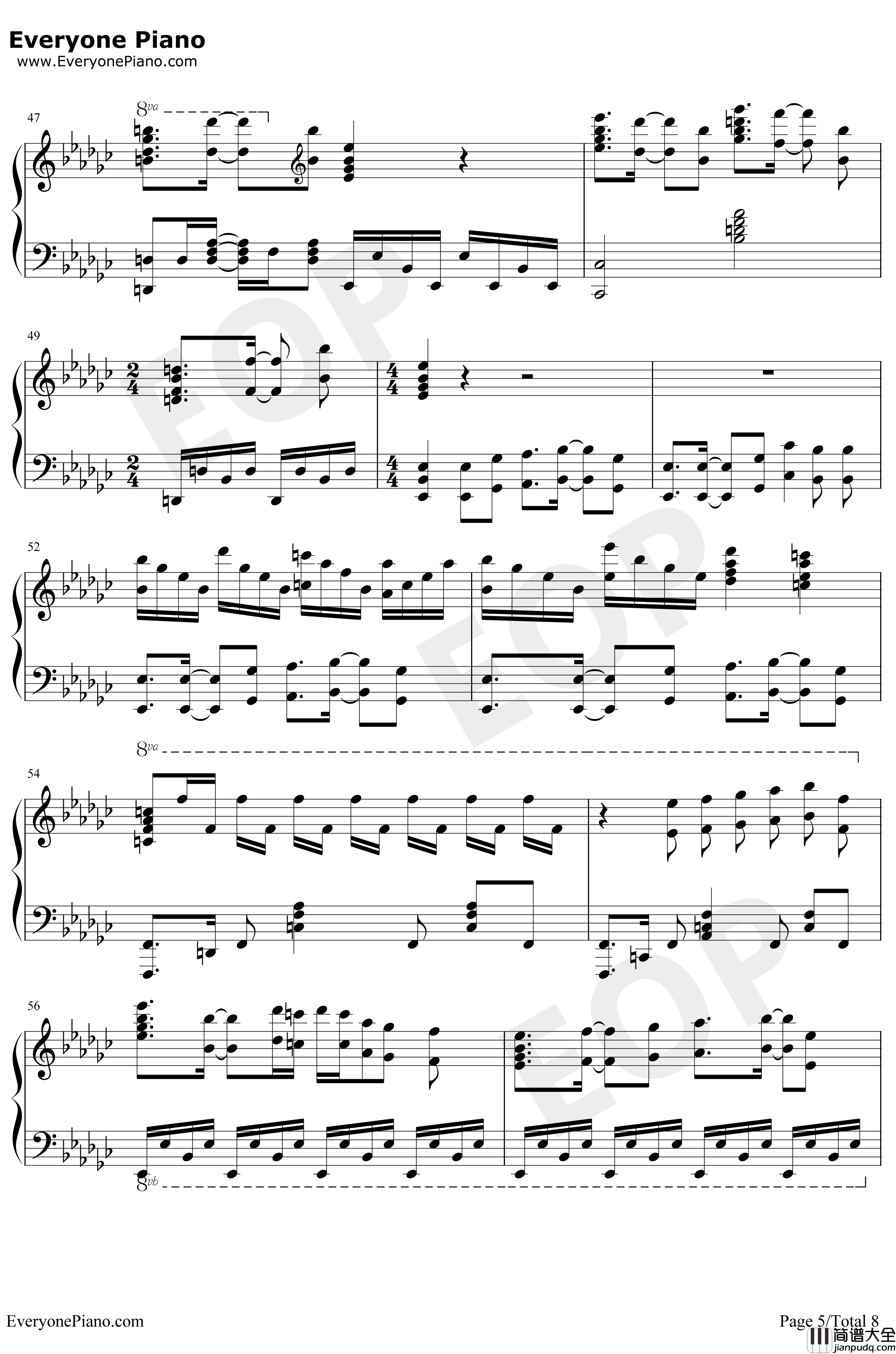 絶体絶命钢琴谱_CöshuNie_约定的梦幻岛ED