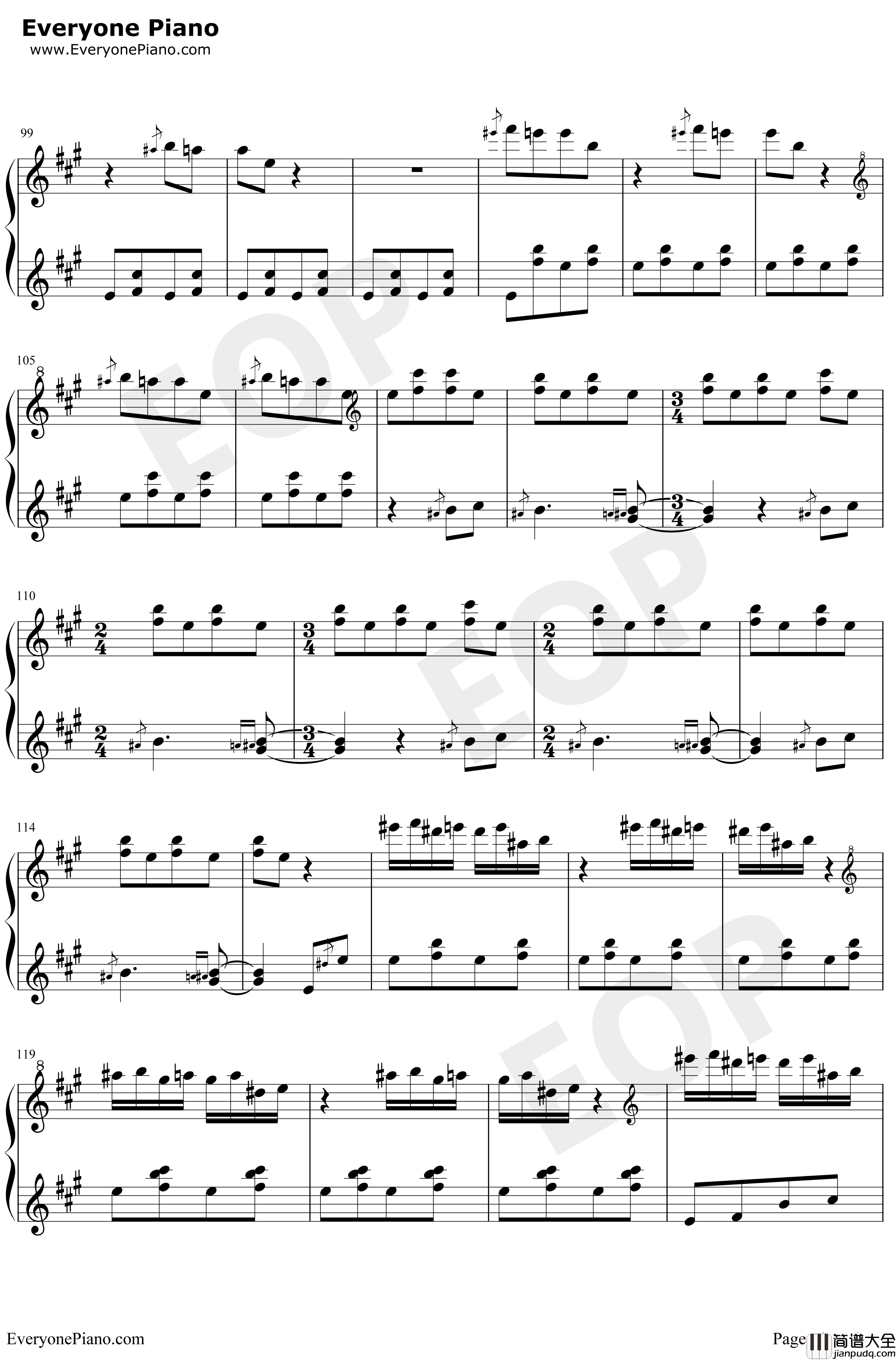 百鸟朝凤钢琴谱_王建中