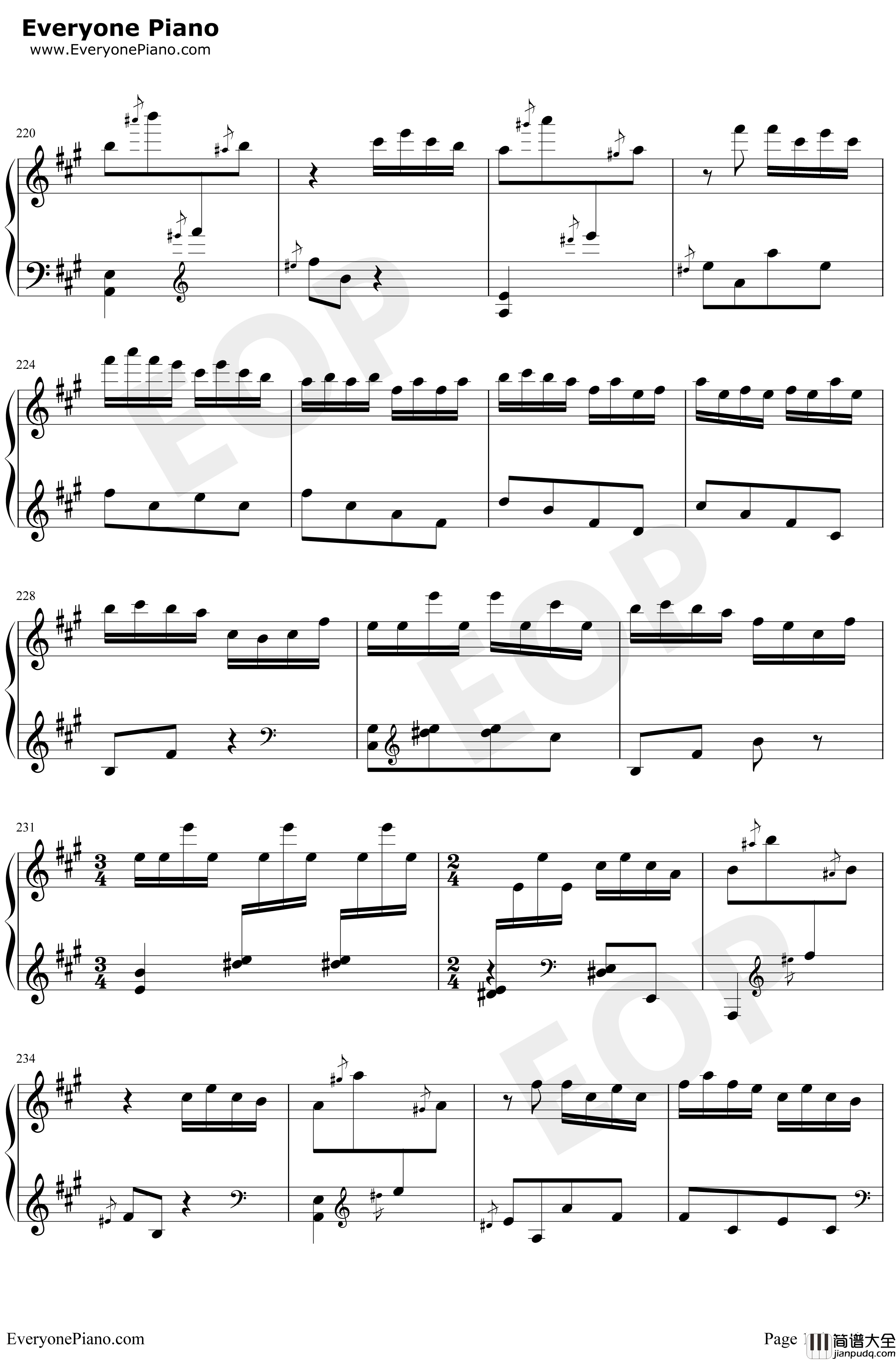 百鸟朝凤钢琴谱_王建中