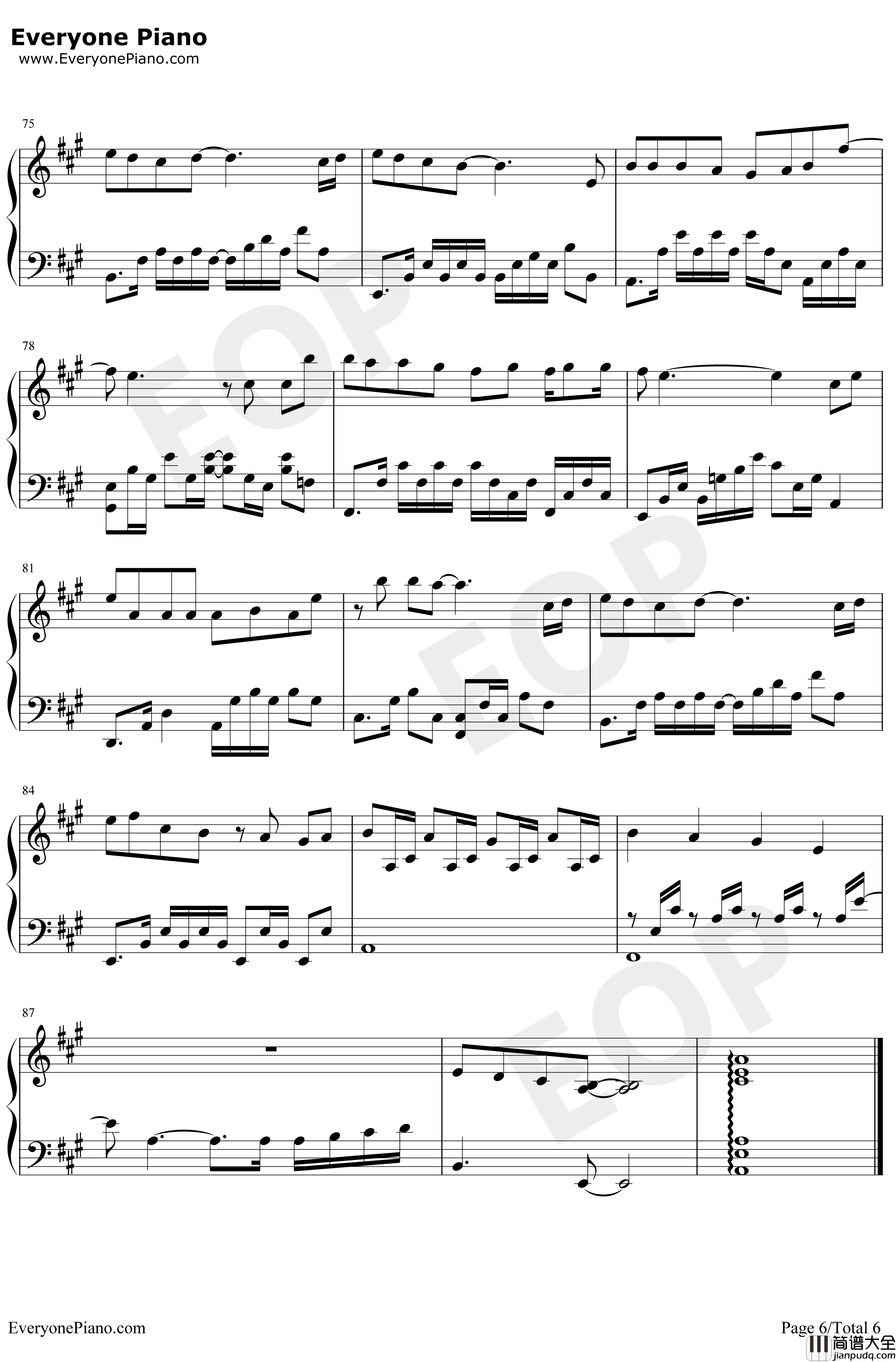 怎么了钢琴谱___周兴哲