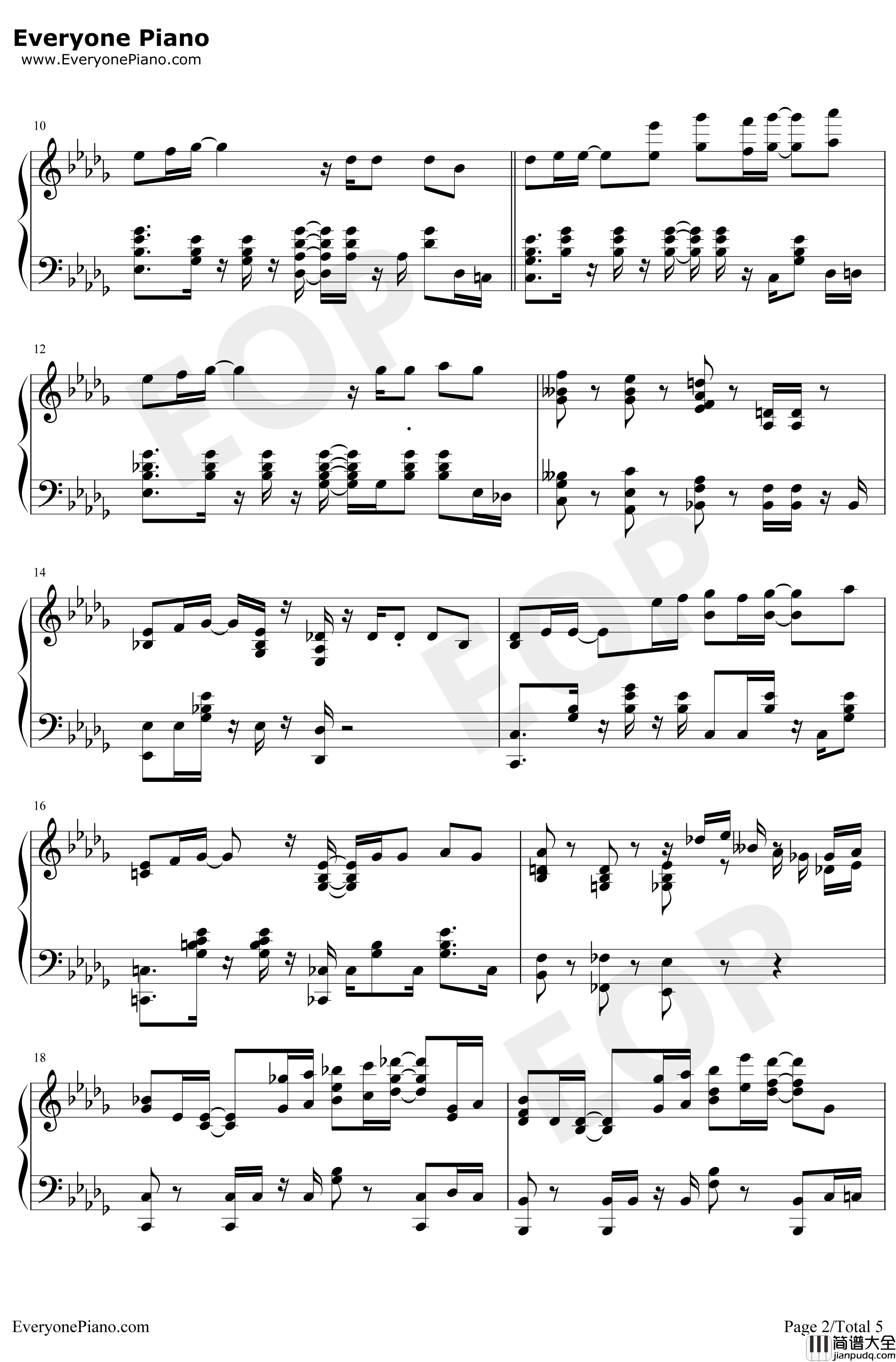 Sign钢琴谱_内田彩_五等分的新娘ED