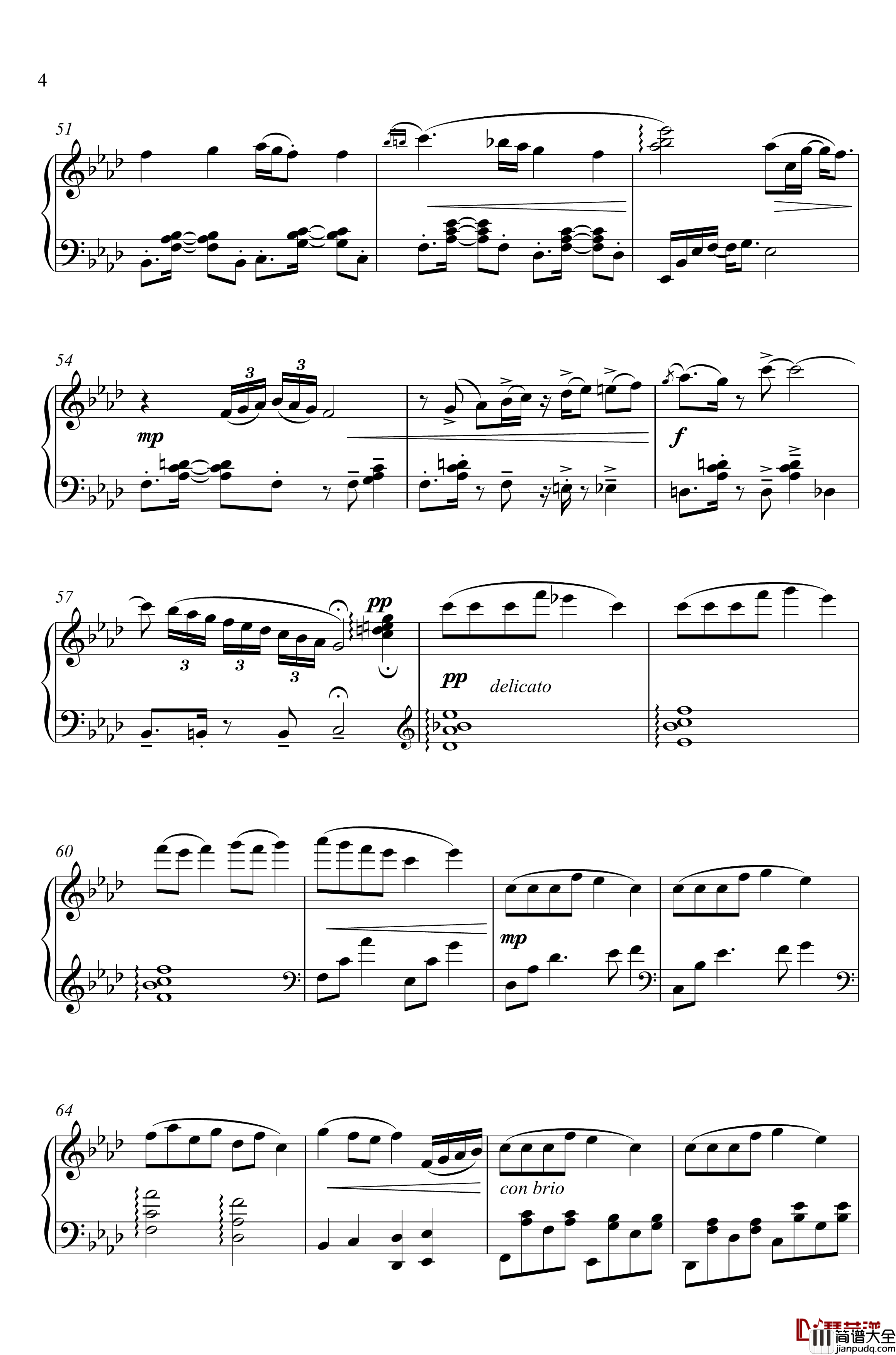 加州清光_近侍曲钢琴谱_简易版_刀剑乱舞