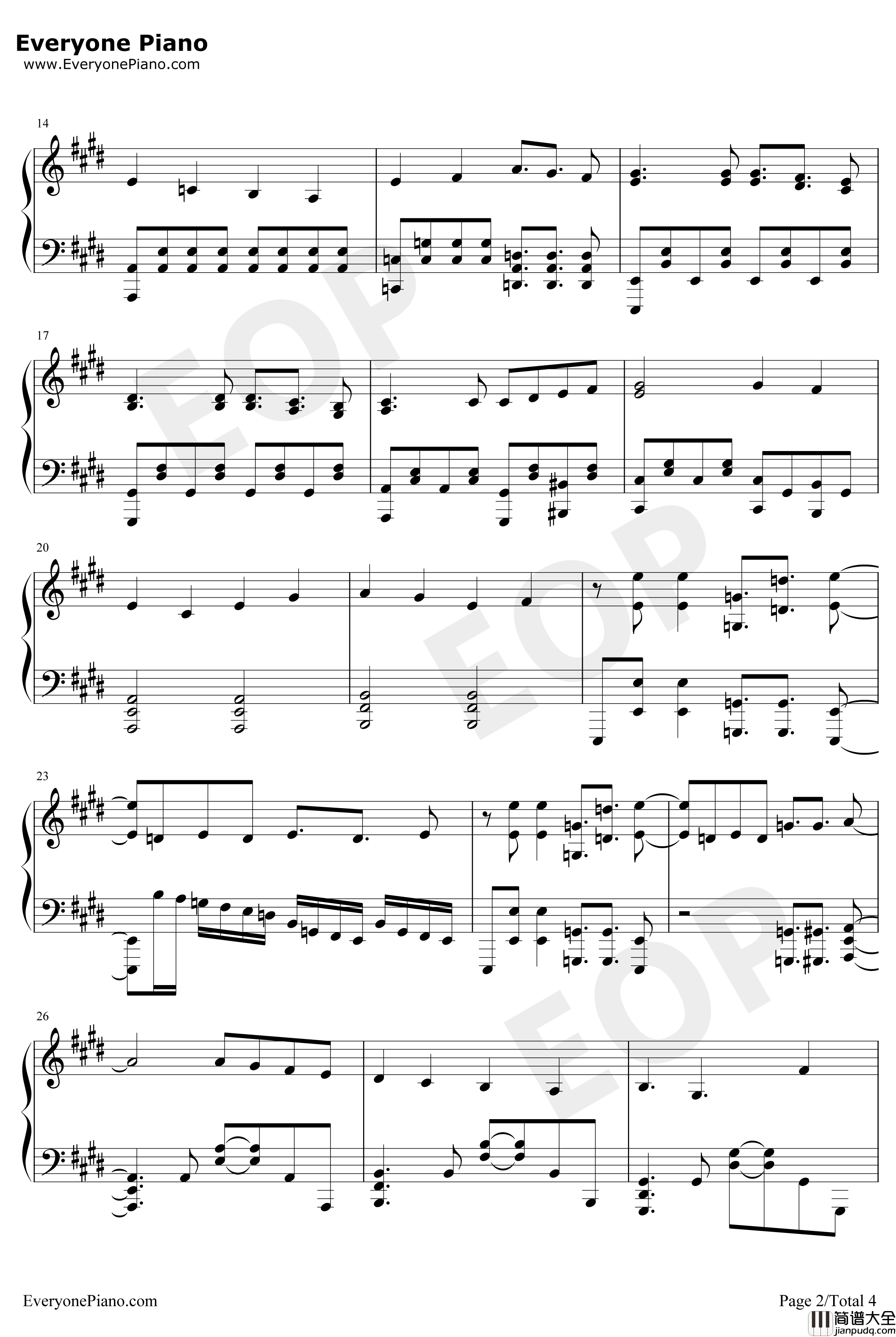 DashDaaash钢琴谱_風男塾_拾又之国OP