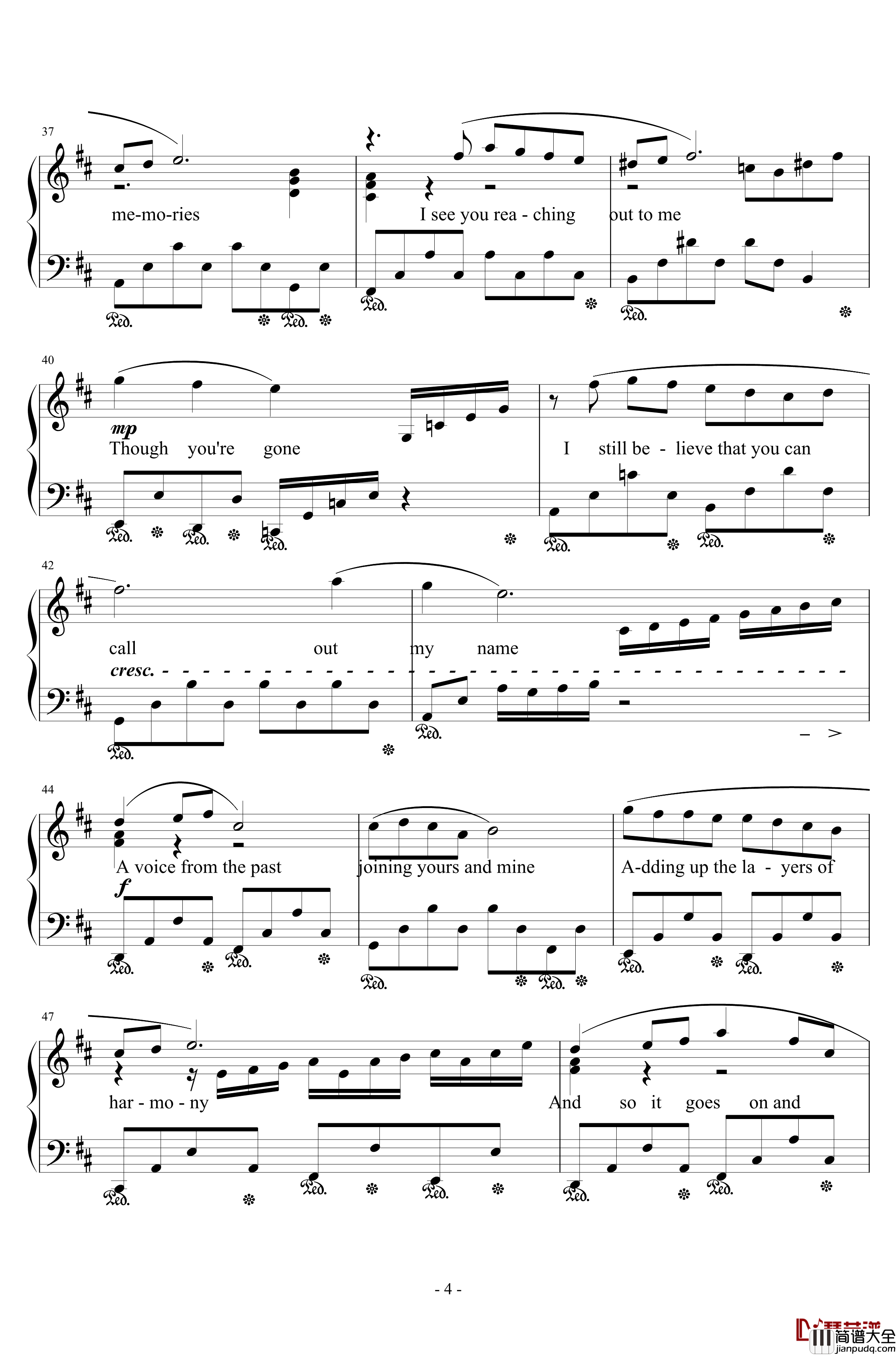 Melodies_of_Life钢琴谱_Susan_Calloway_A_Place_to_Call_Home