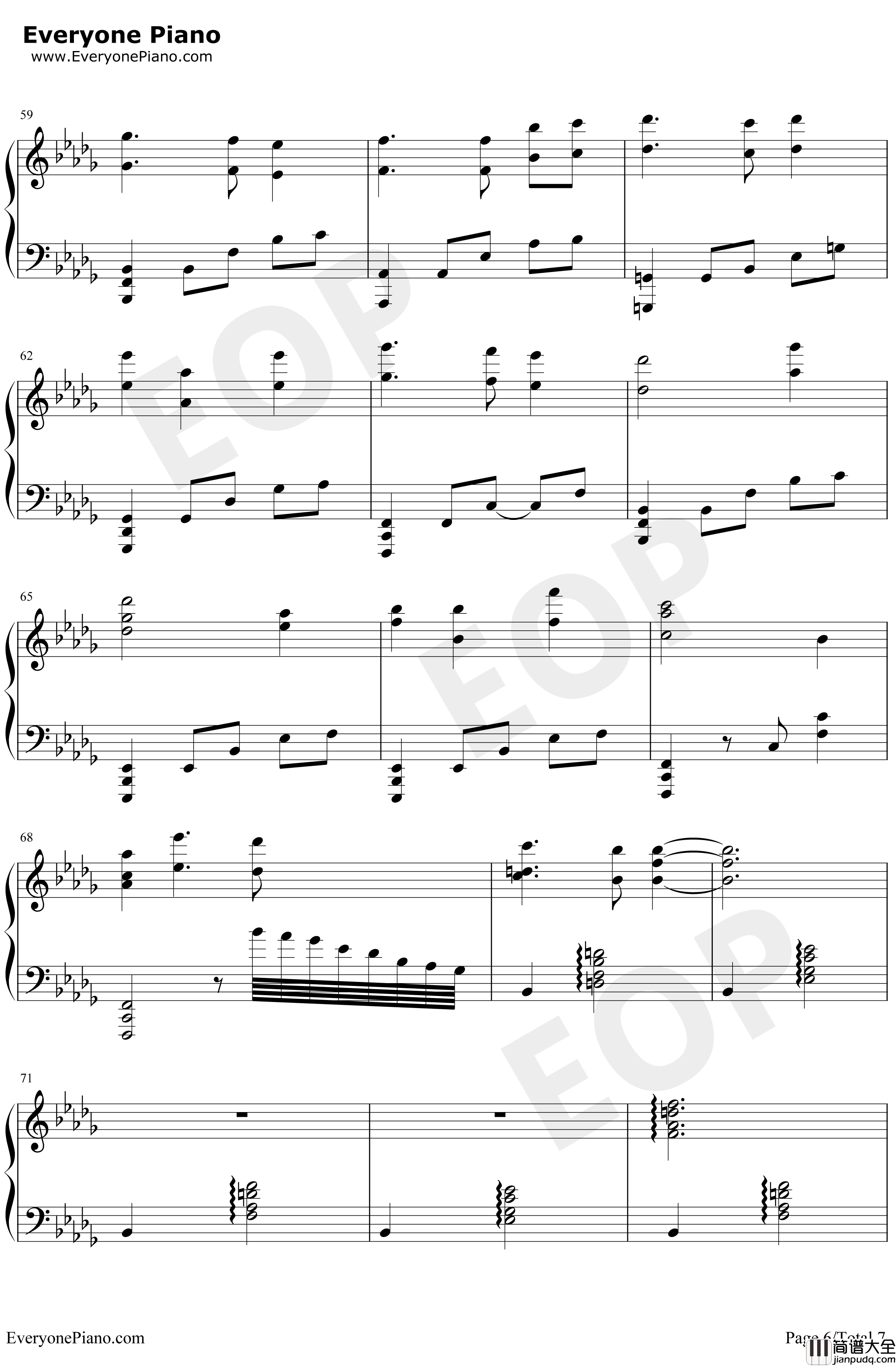 イザベラの唄钢琴谱_小畑貴裕_伊莎贝拉的摇篮曲_约定的梦幻岛OST