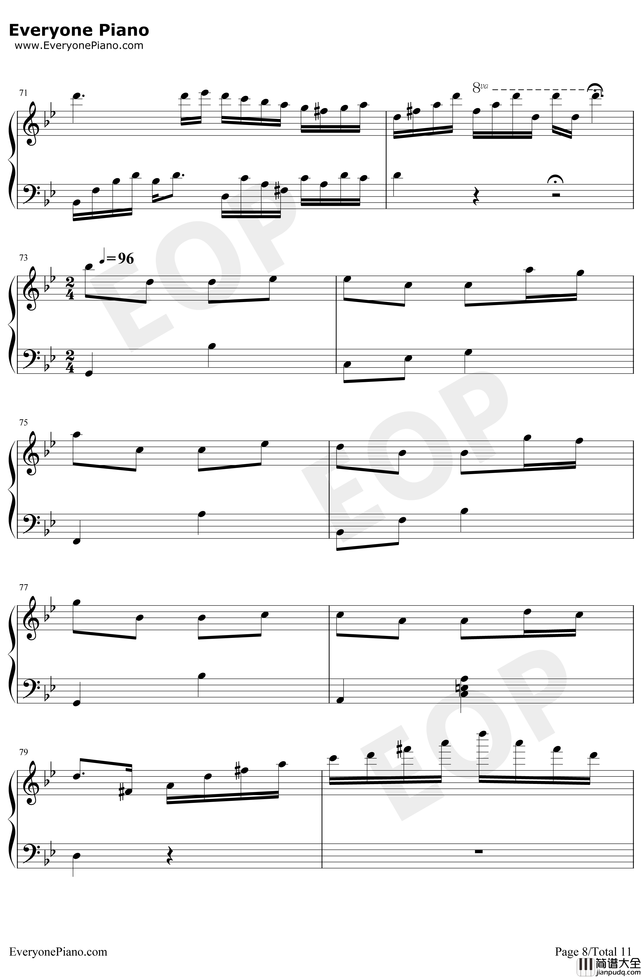 梦中的婚礼钢琴谱_理查德·克莱德曼_梦幻改编版