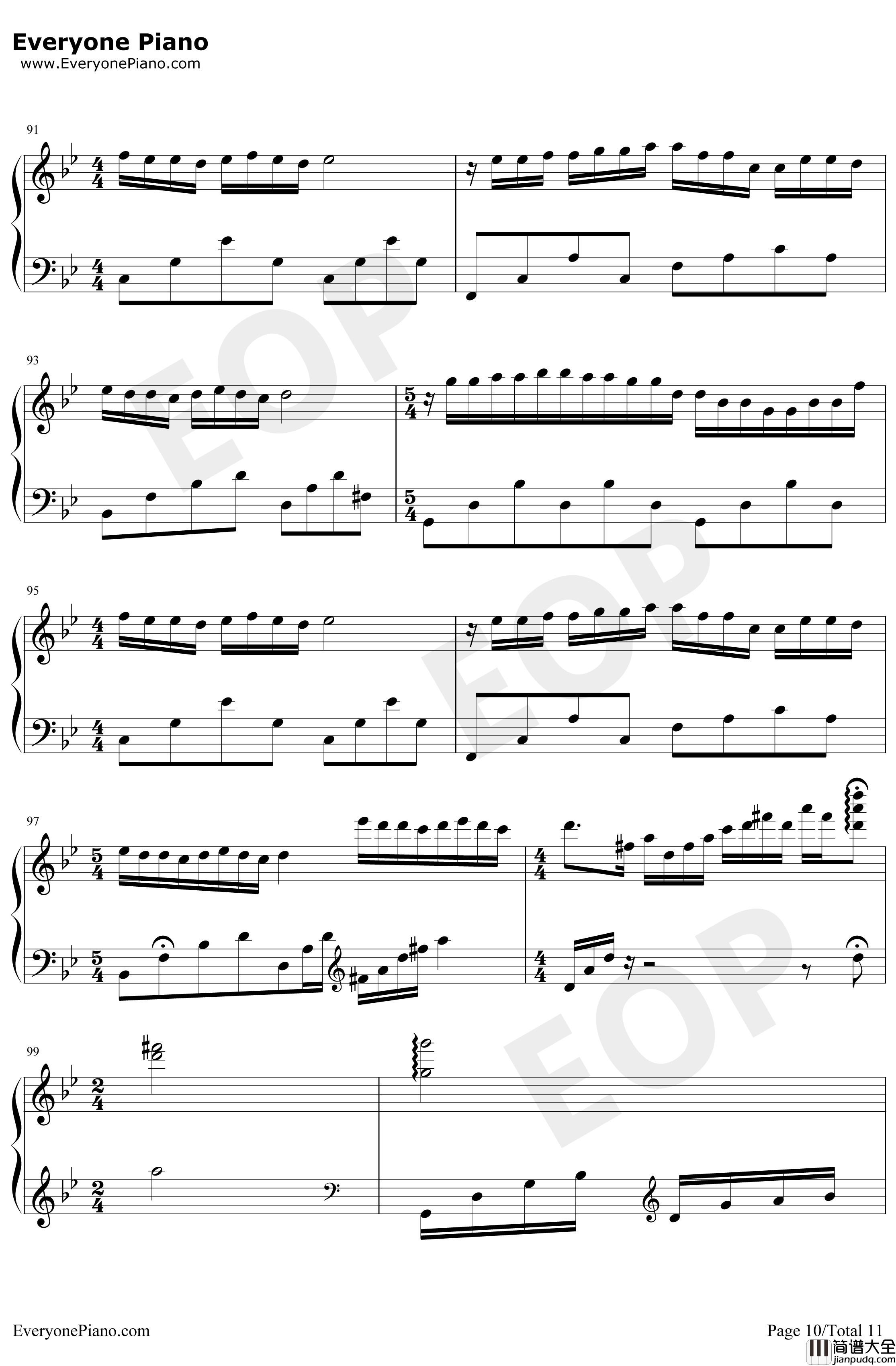 梦中的婚礼钢琴谱_理查德·克莱德曼_梦幻改编版