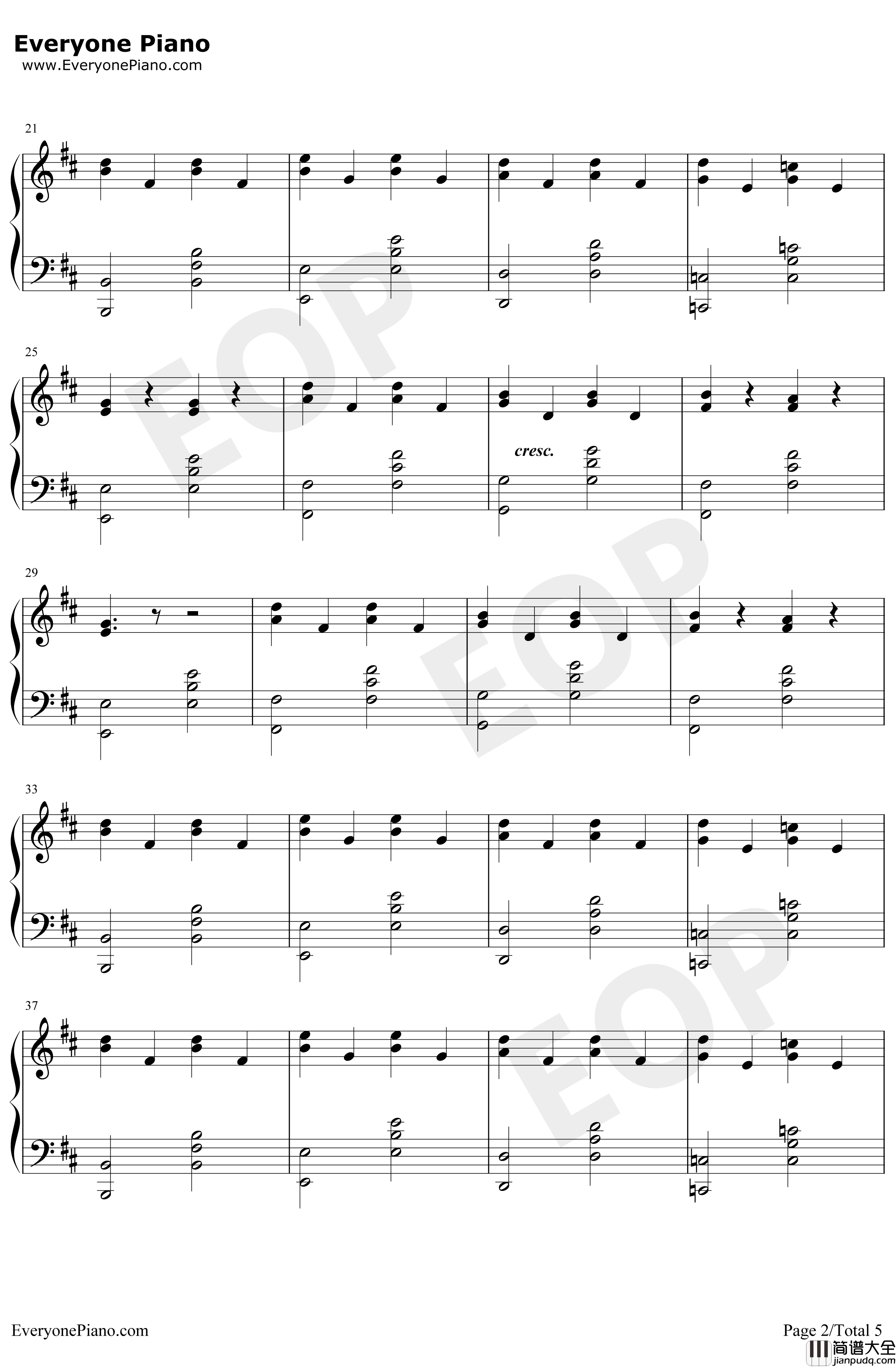 Deutschland钢琴谱_Rammstein