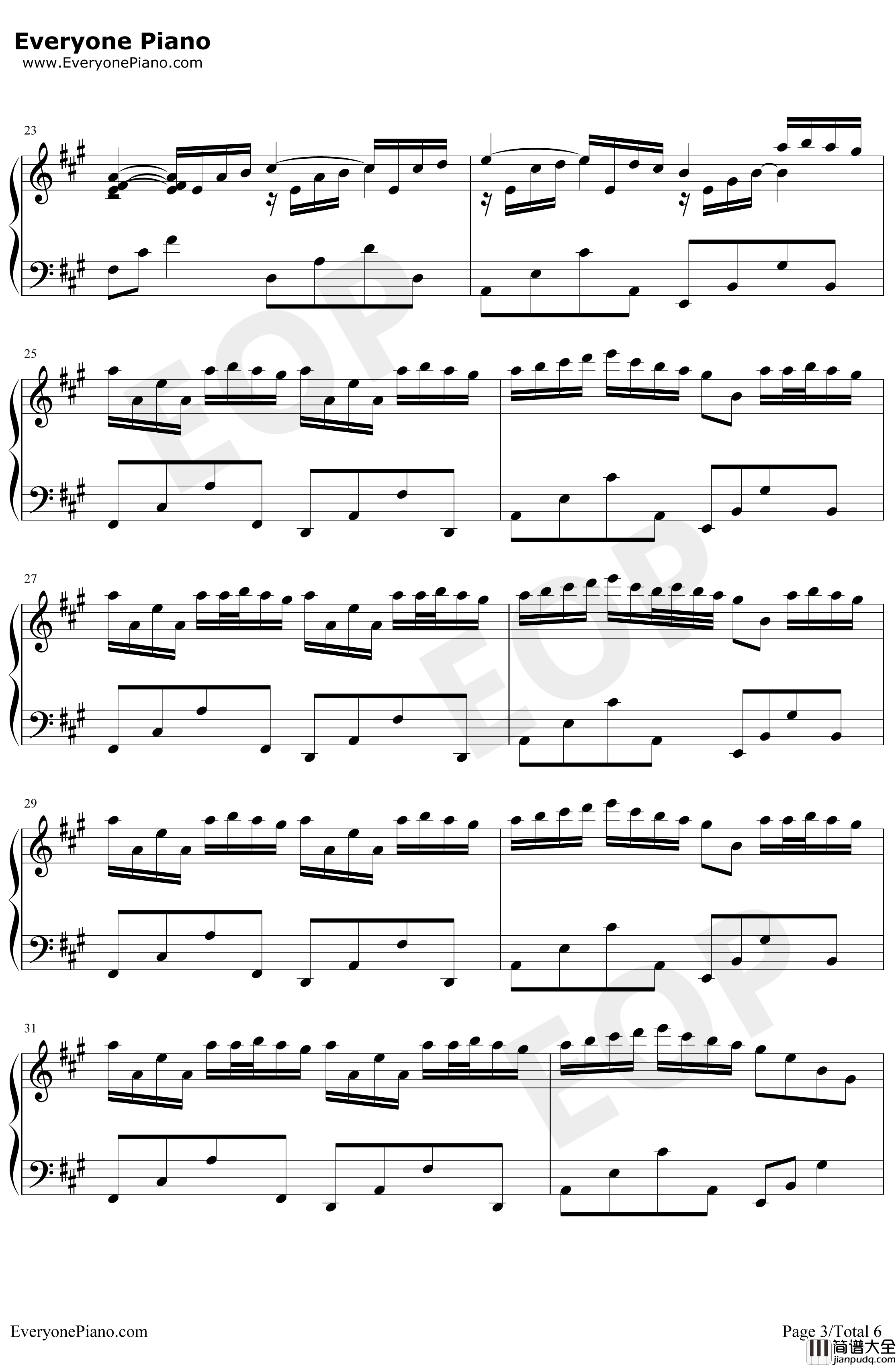 你的心河钢琴谱_李闰珉_怀旧十周年版