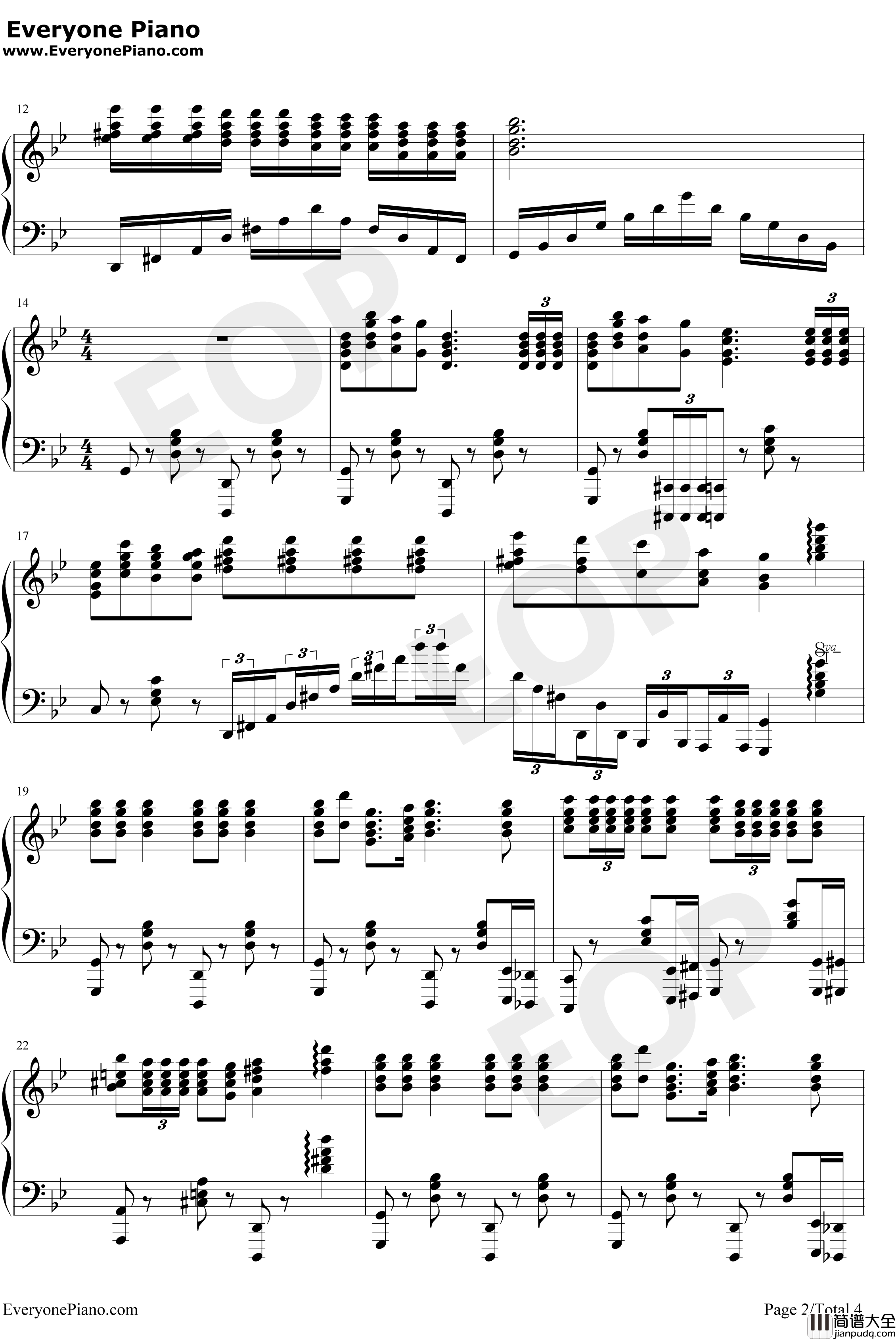 Jingle_Bells钢琴谱_JamesLordPierpont_爵士版