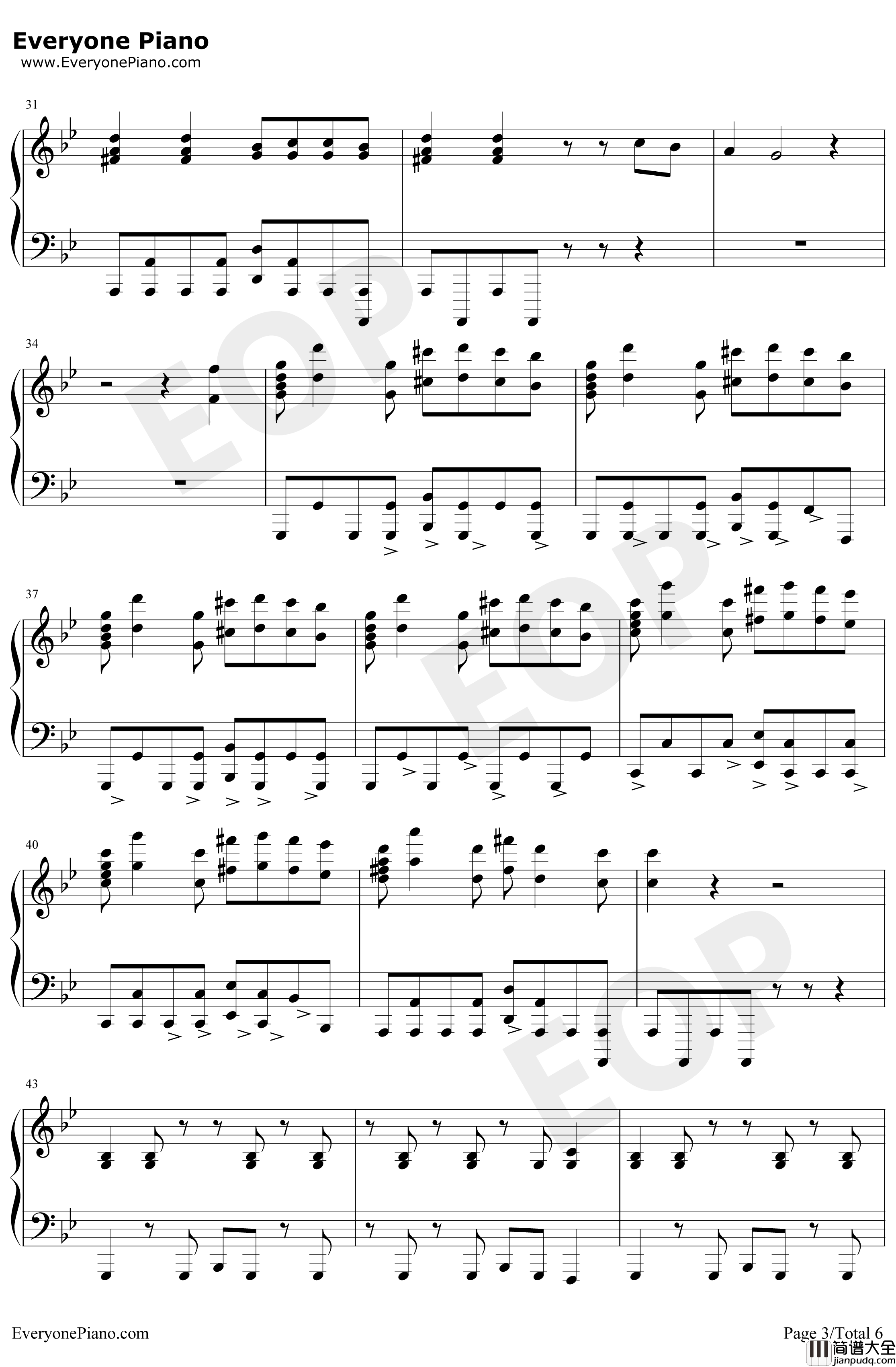 Bad_Guy钢琴谱_BillieEilish