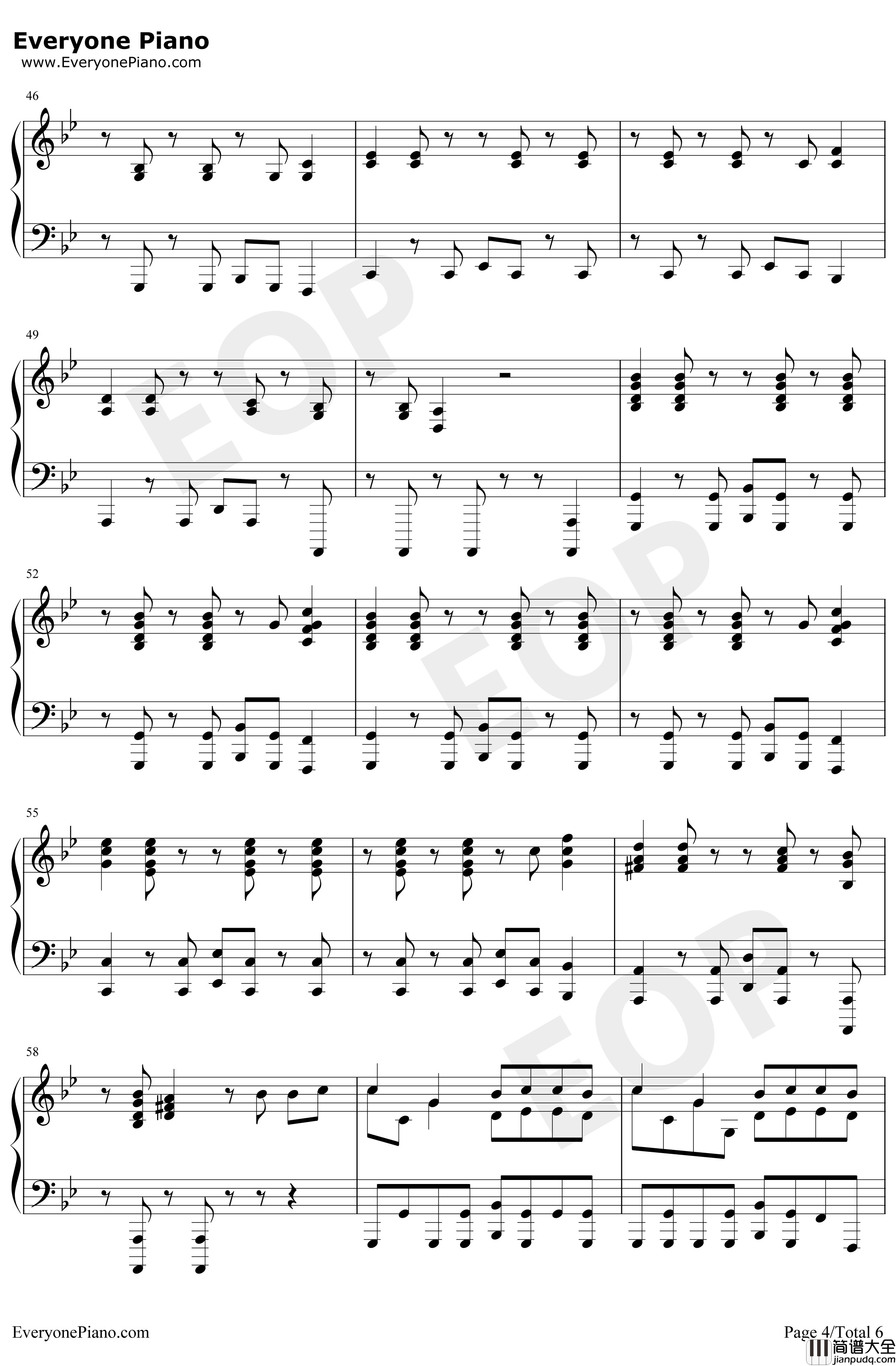 Bad_Guy钢琴谱_BillieEilish