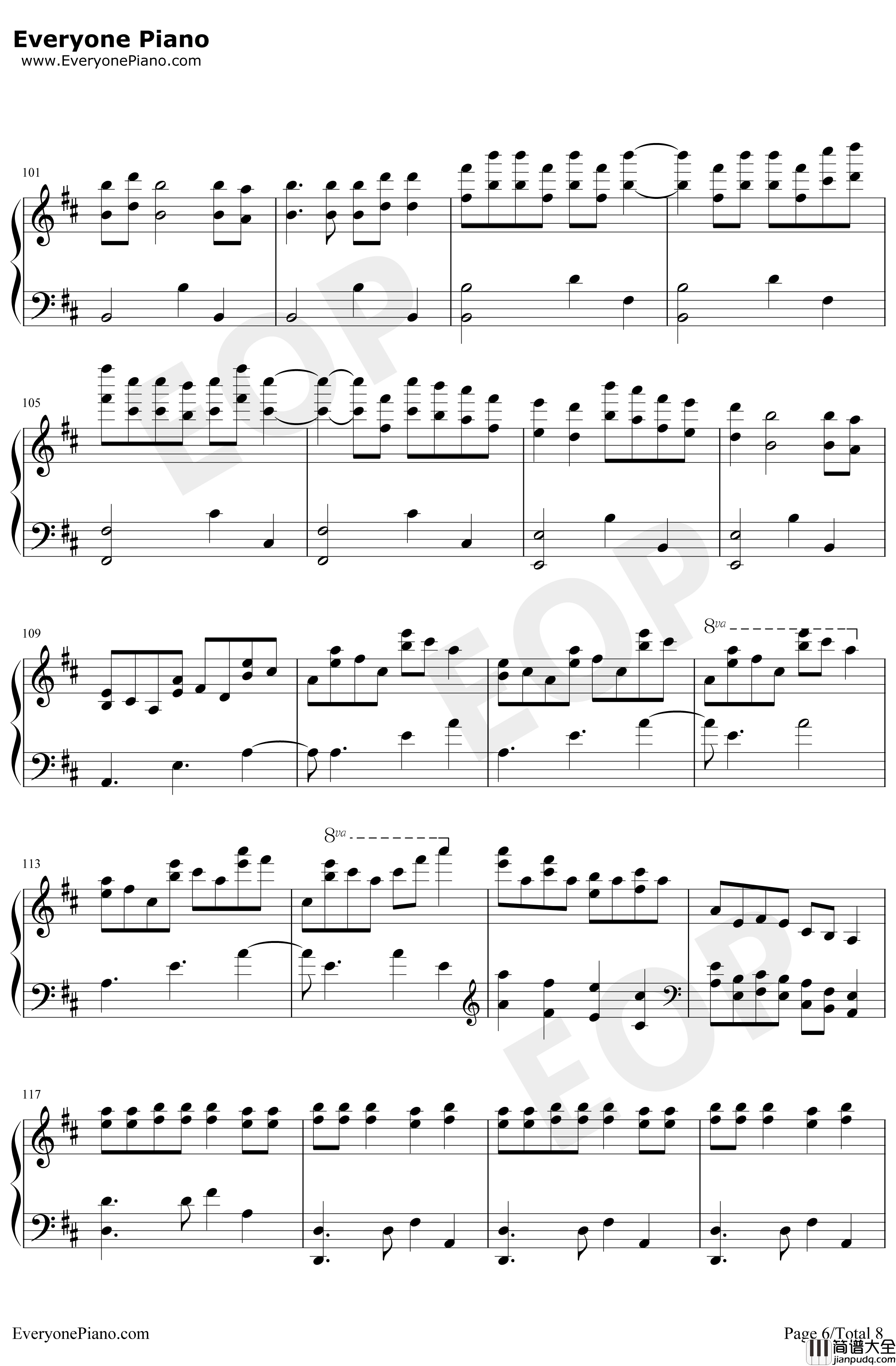 中国狂想曲钢琴谱_马克西姆