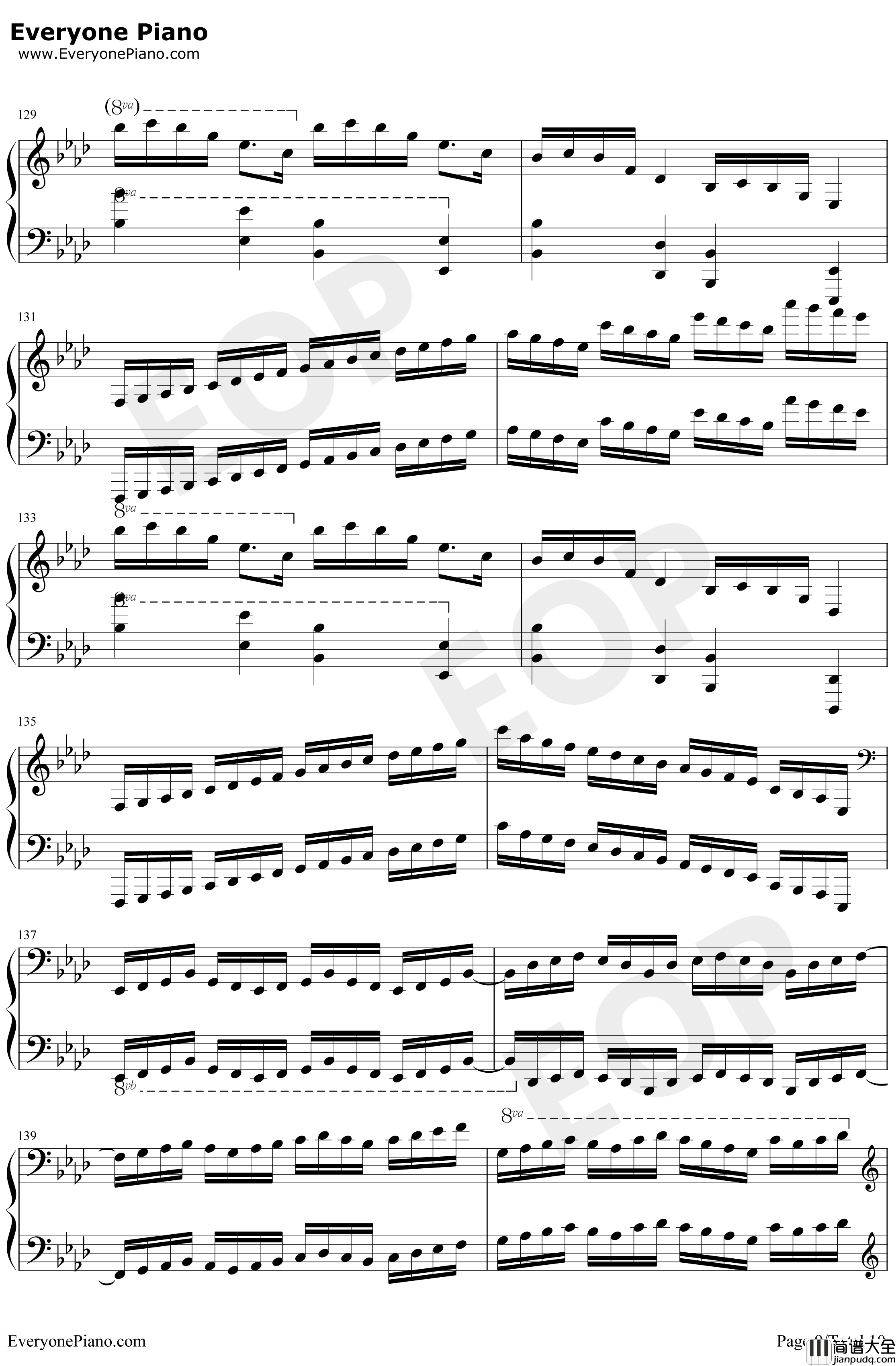 Clocks钢琴谱_马克西姆