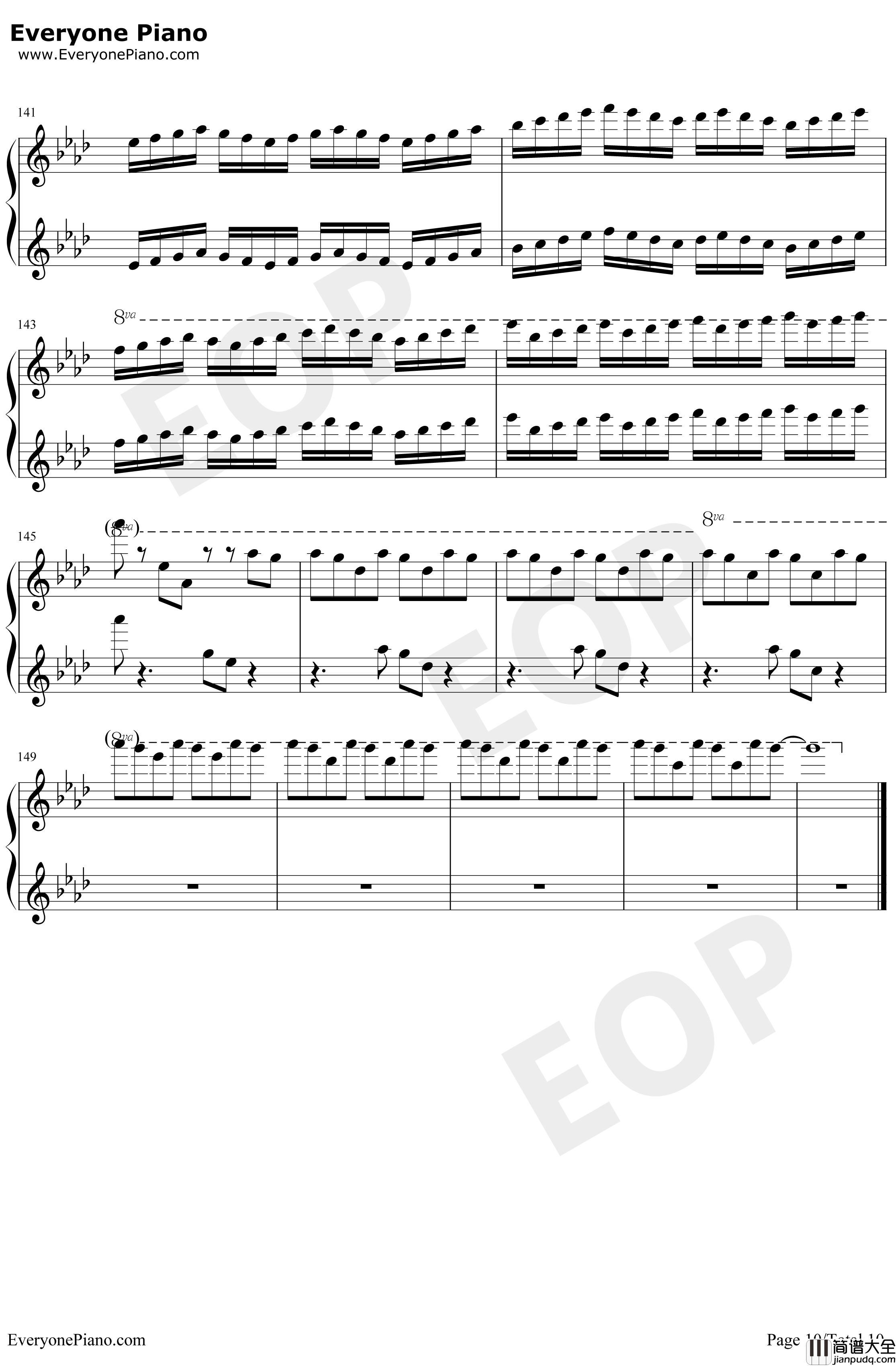 Clocks钢琴谱_马克西姆