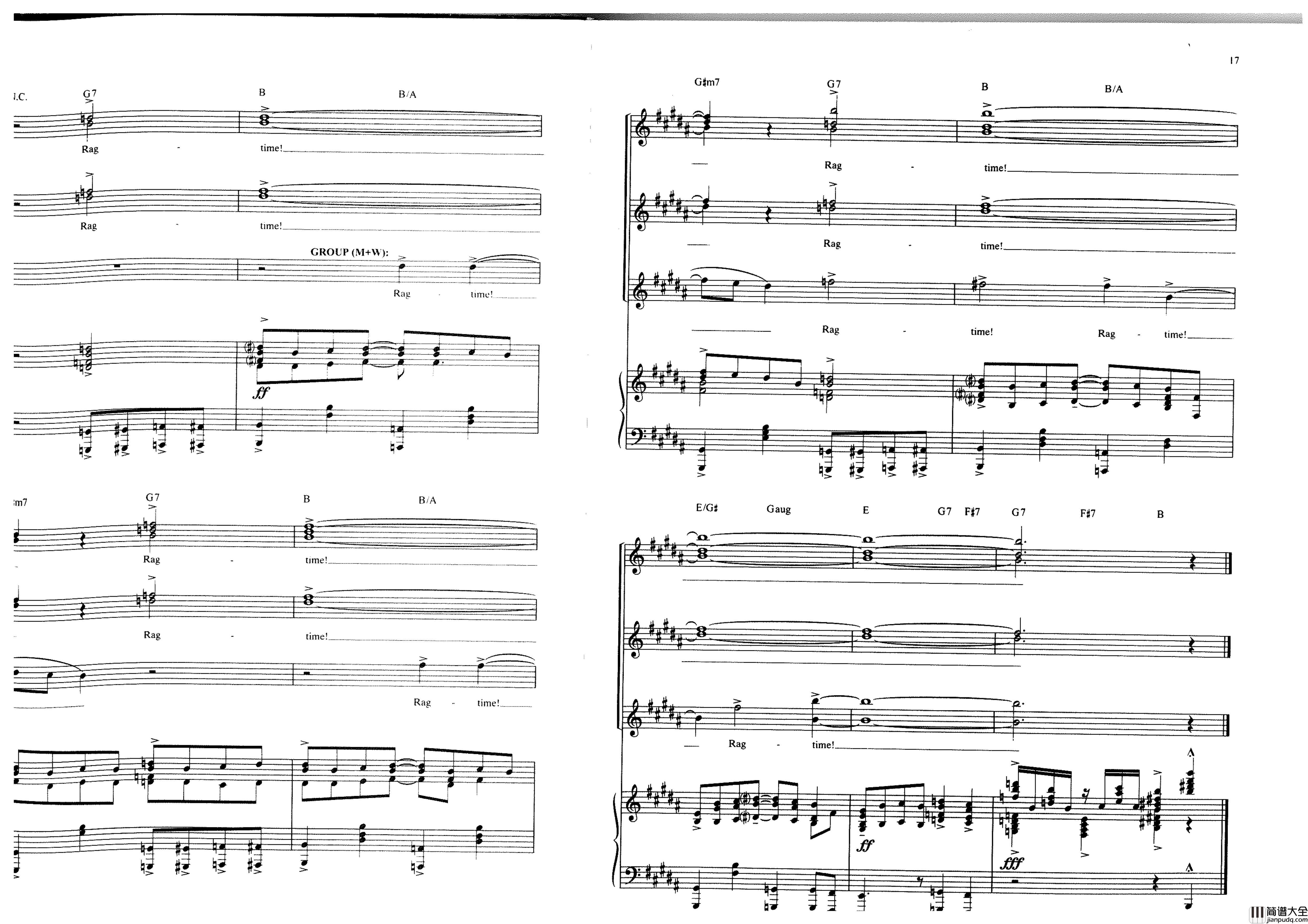 Ragtime全集钢琴谱_Stephen_Flaherty