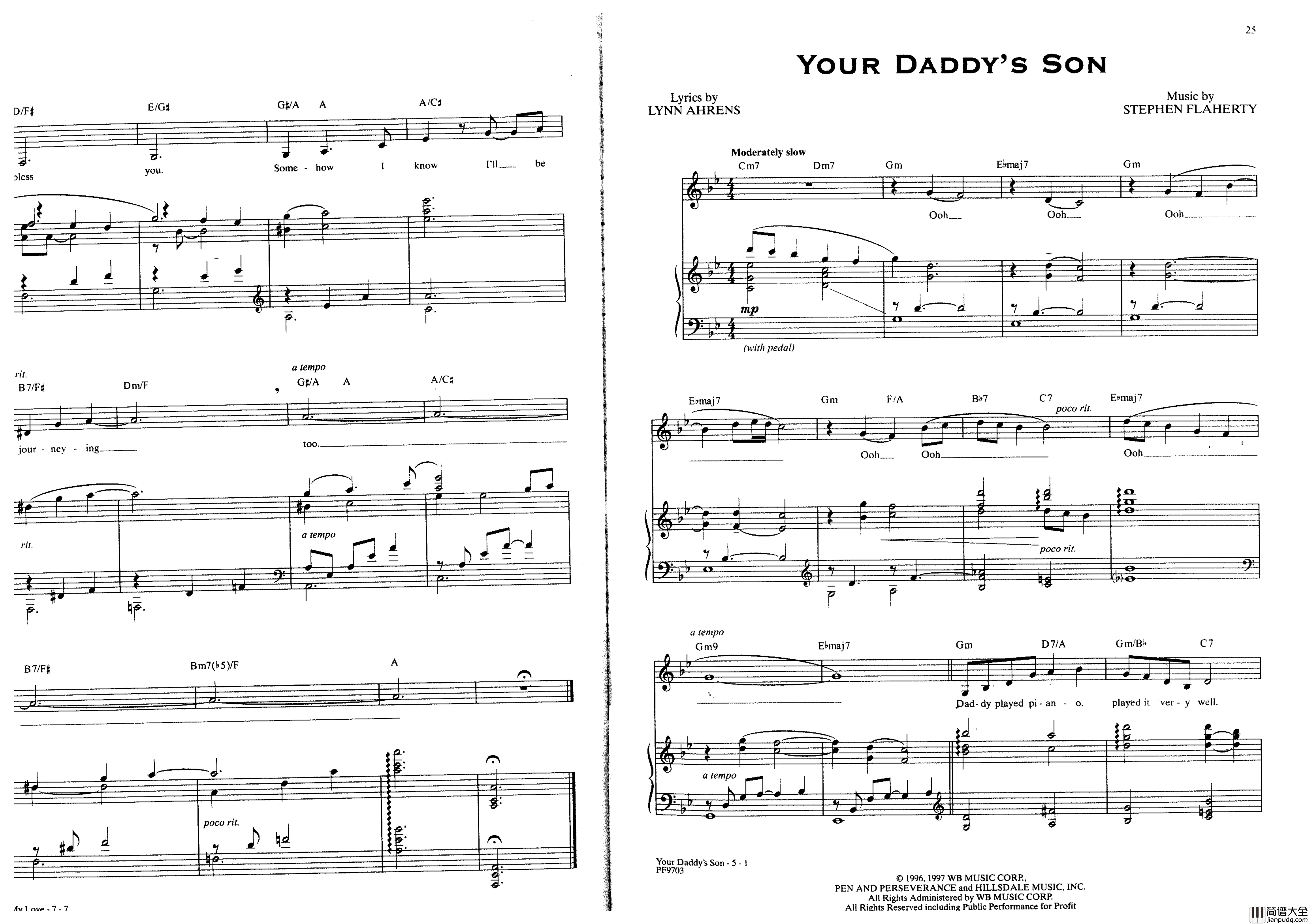 Ragtime全集钢琴谱_Stephen_Flaherty