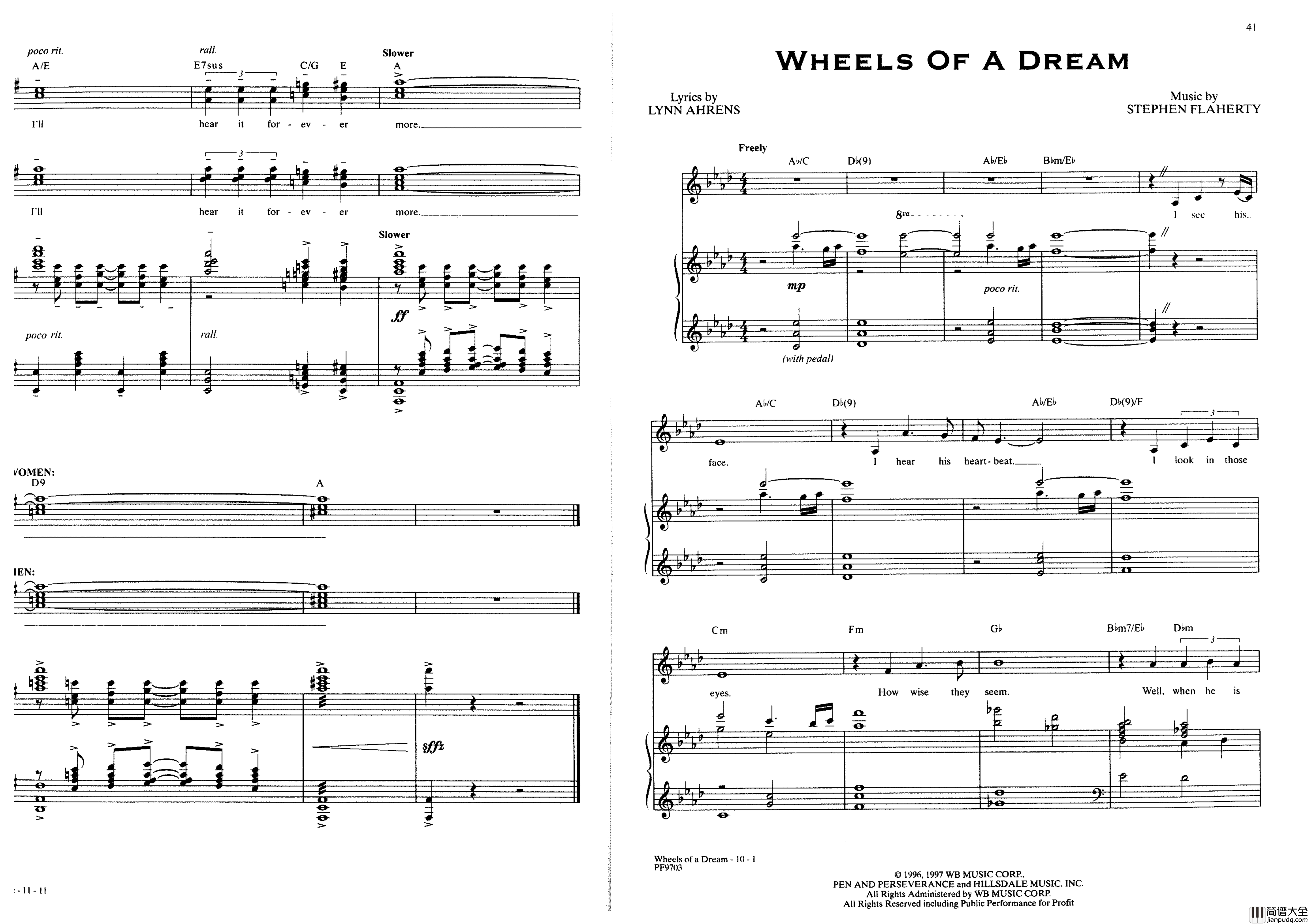 Ragtime全集钢琴谱_Stephen_Flaherty