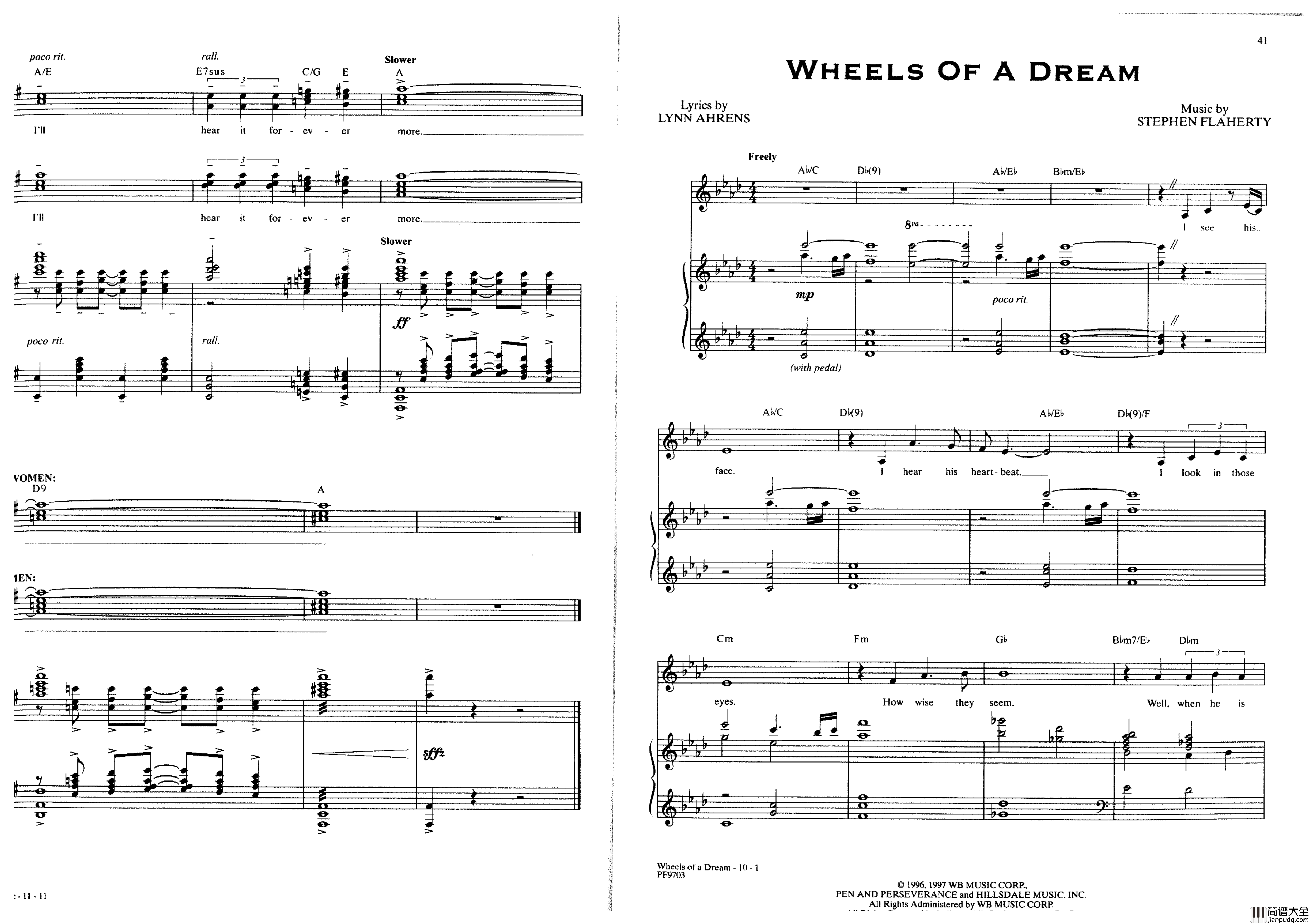 Ragtime全集钢琴谱_Stephen_Flaherty