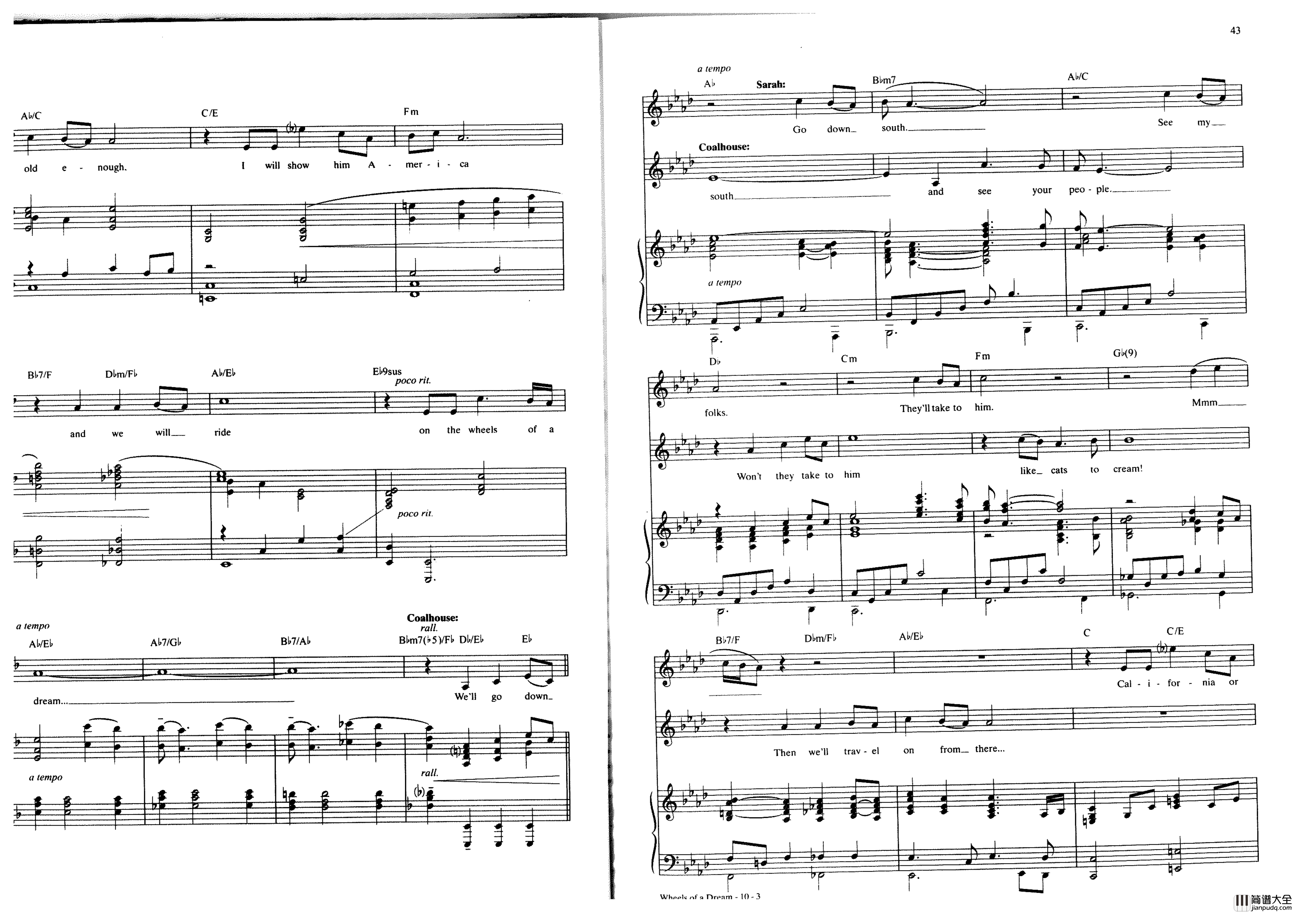 Ragtime全集钢琴谱_Stephen_Flaherty