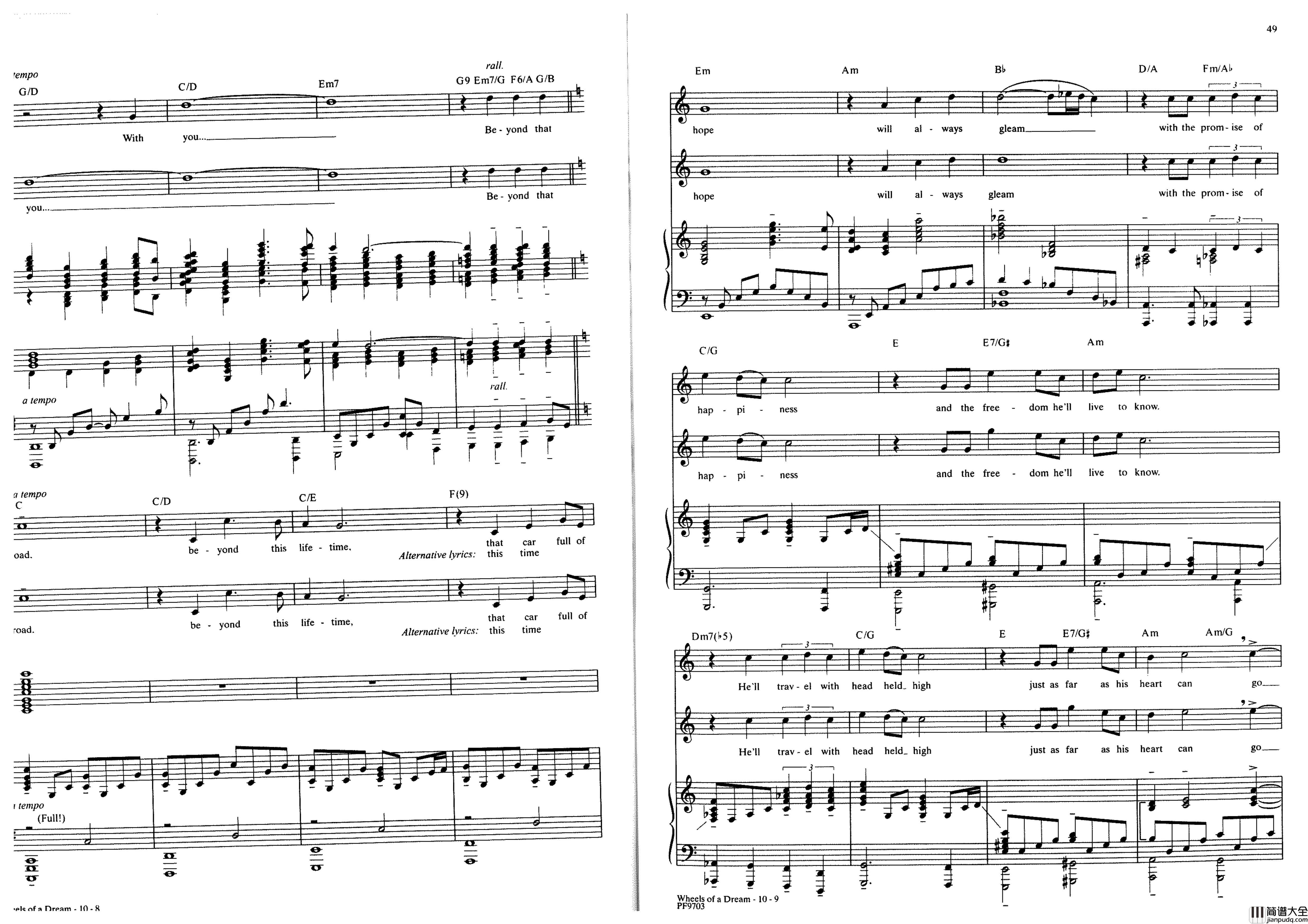 Ragtime全集钢琴谱_Stephen_Flaherty