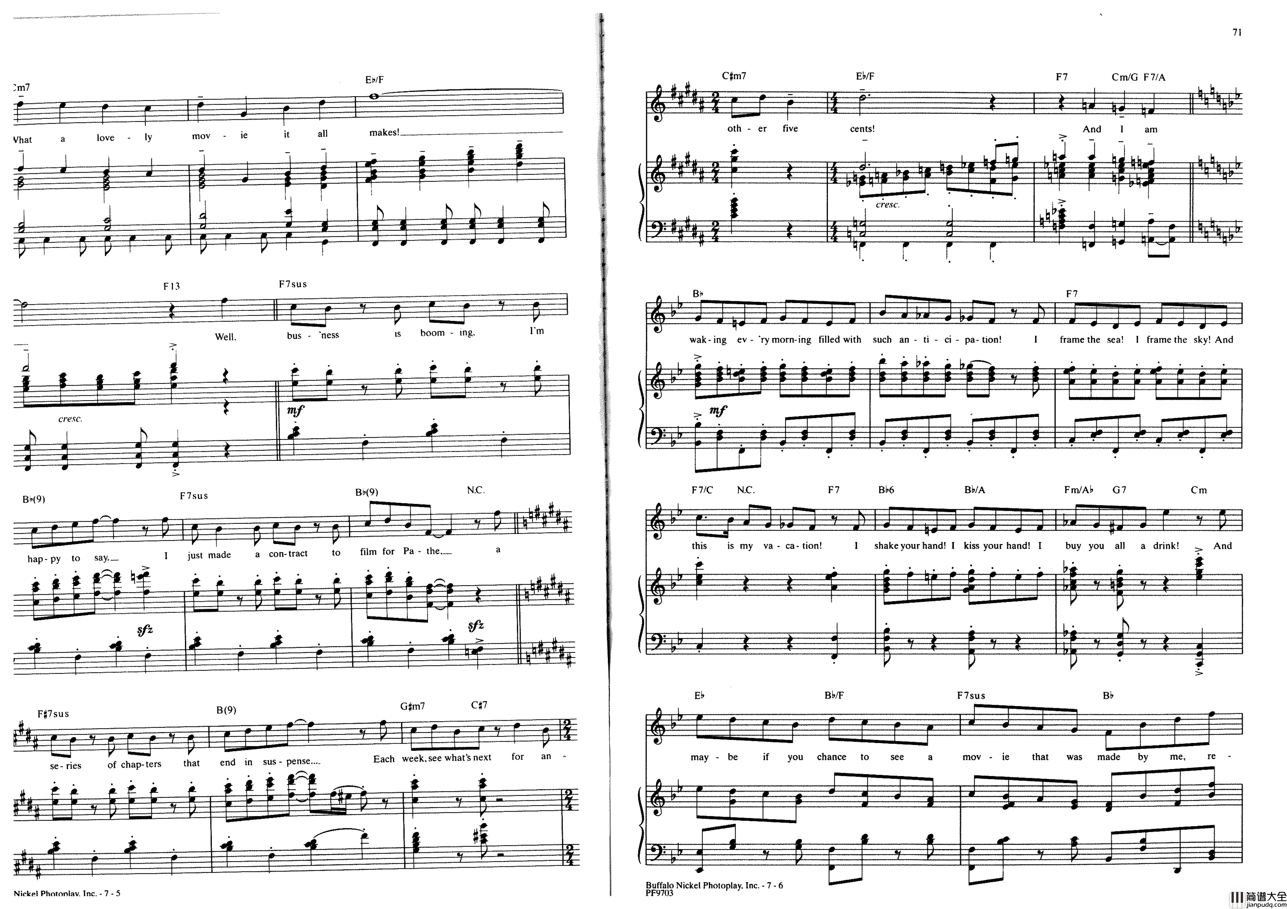 Ragtime全集钢琴谱_Stephen_Flaherty