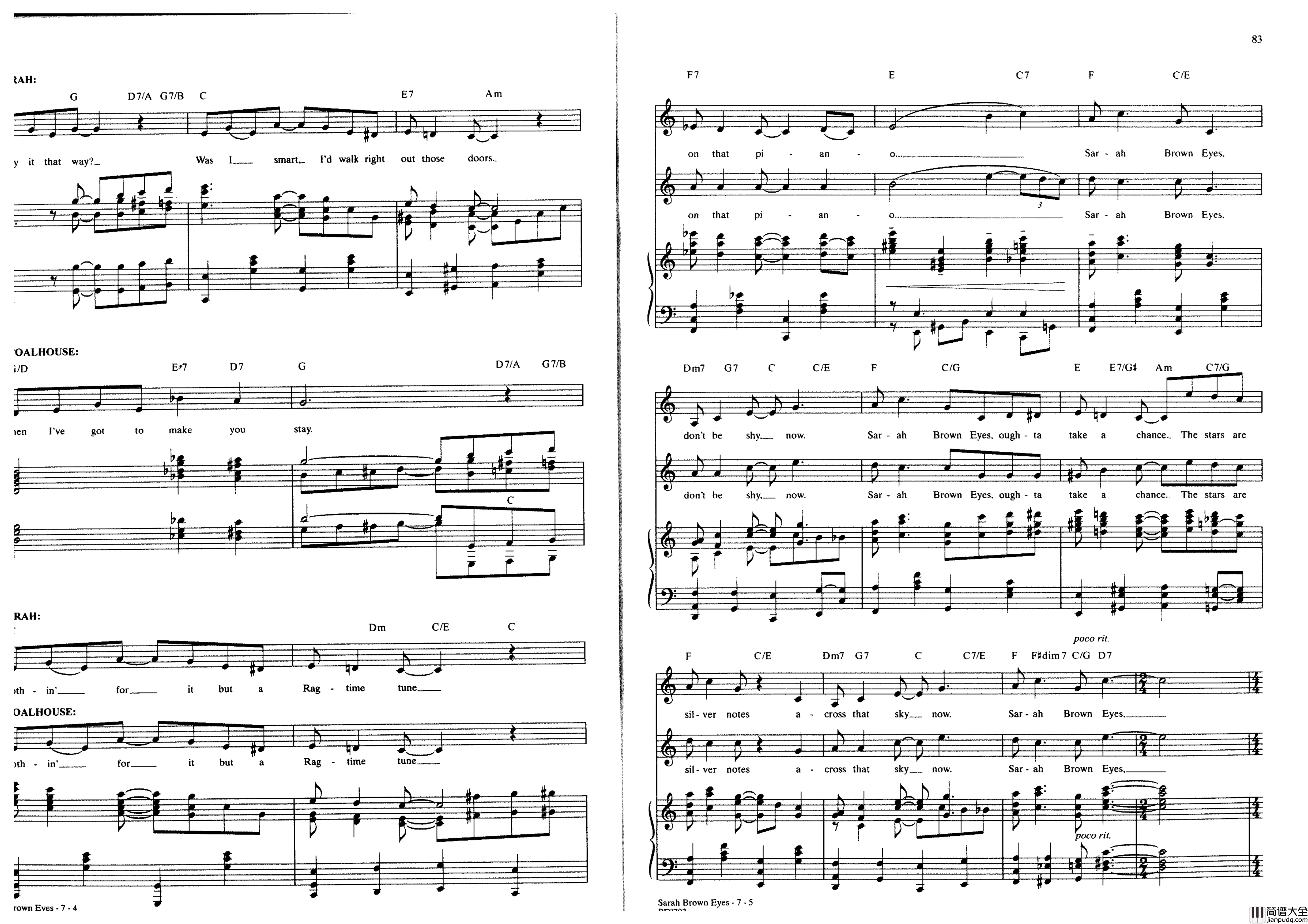 Ragtime全集钢琴谱_Stephen_Flaherty