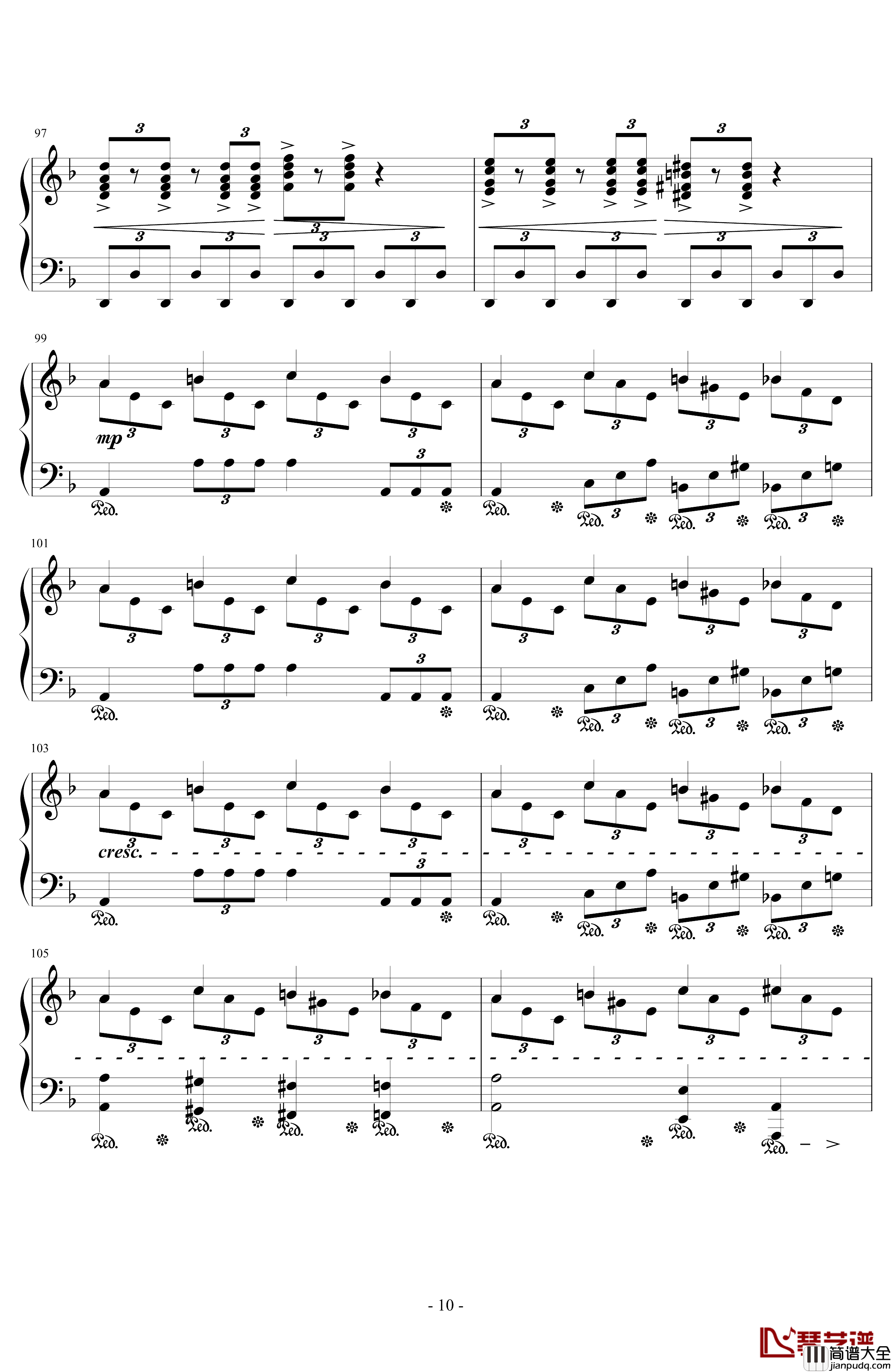 Opening~Bombing_Mission钢琴谱_FFVII_浜口史郎