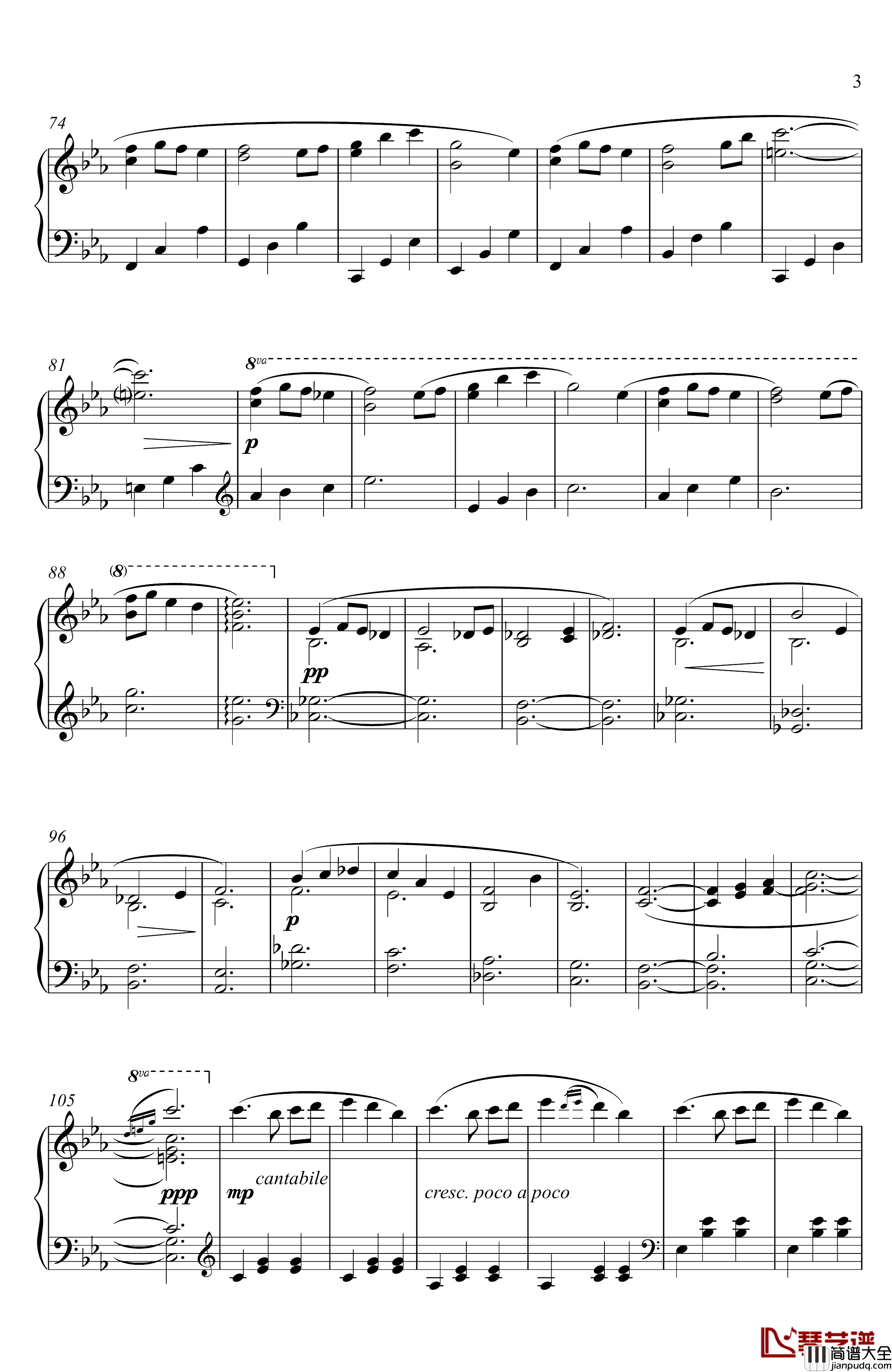 一期一振钢琴谱_近侍曲_简易版_刀剑乱舞