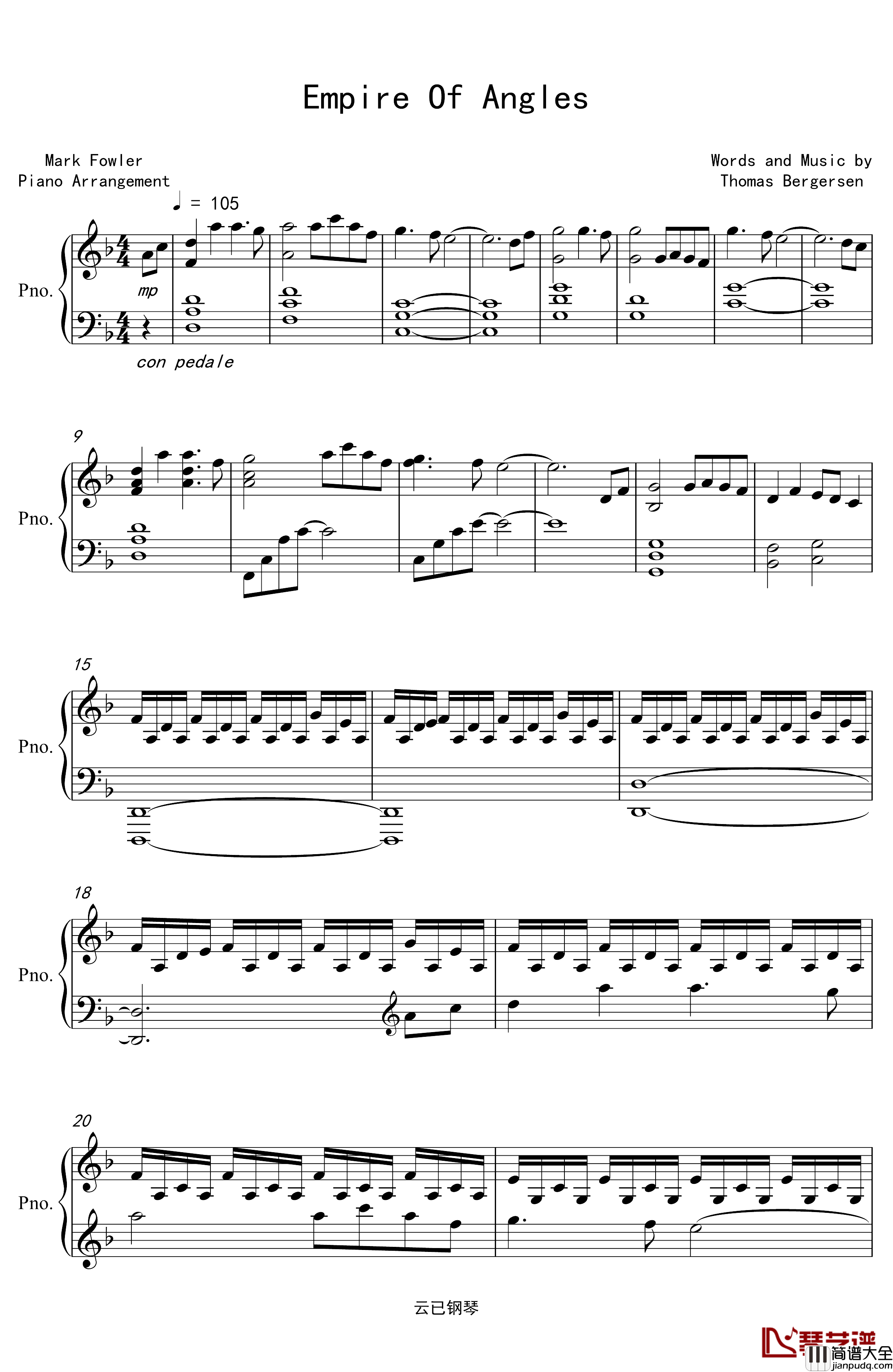 Empire_Of_Angles钢琴谱_Two_Steps_From_Hell