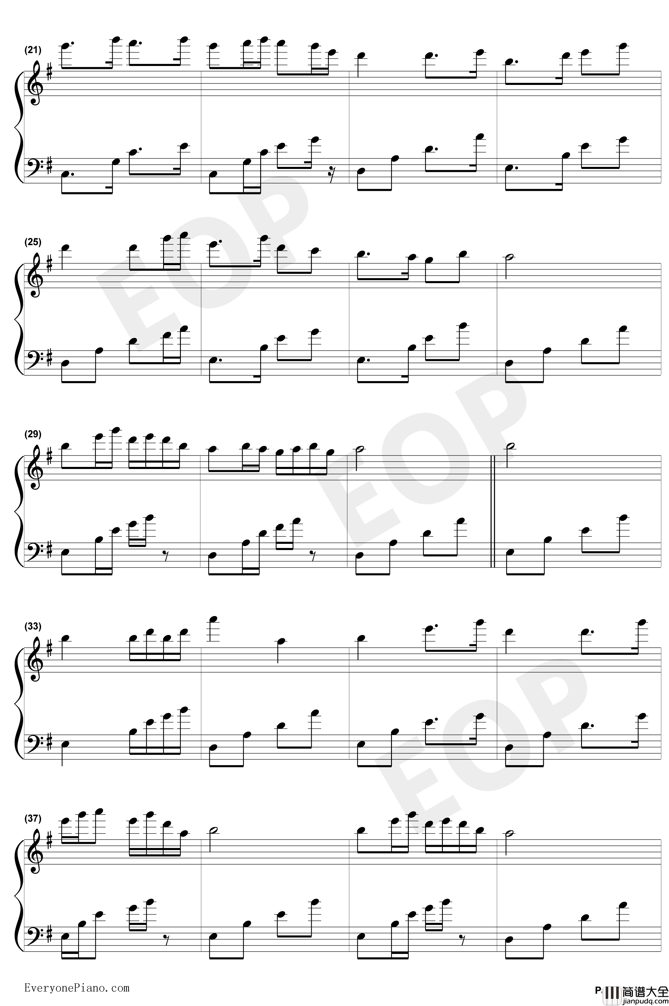 春江花月夜钢琴谱_方琼