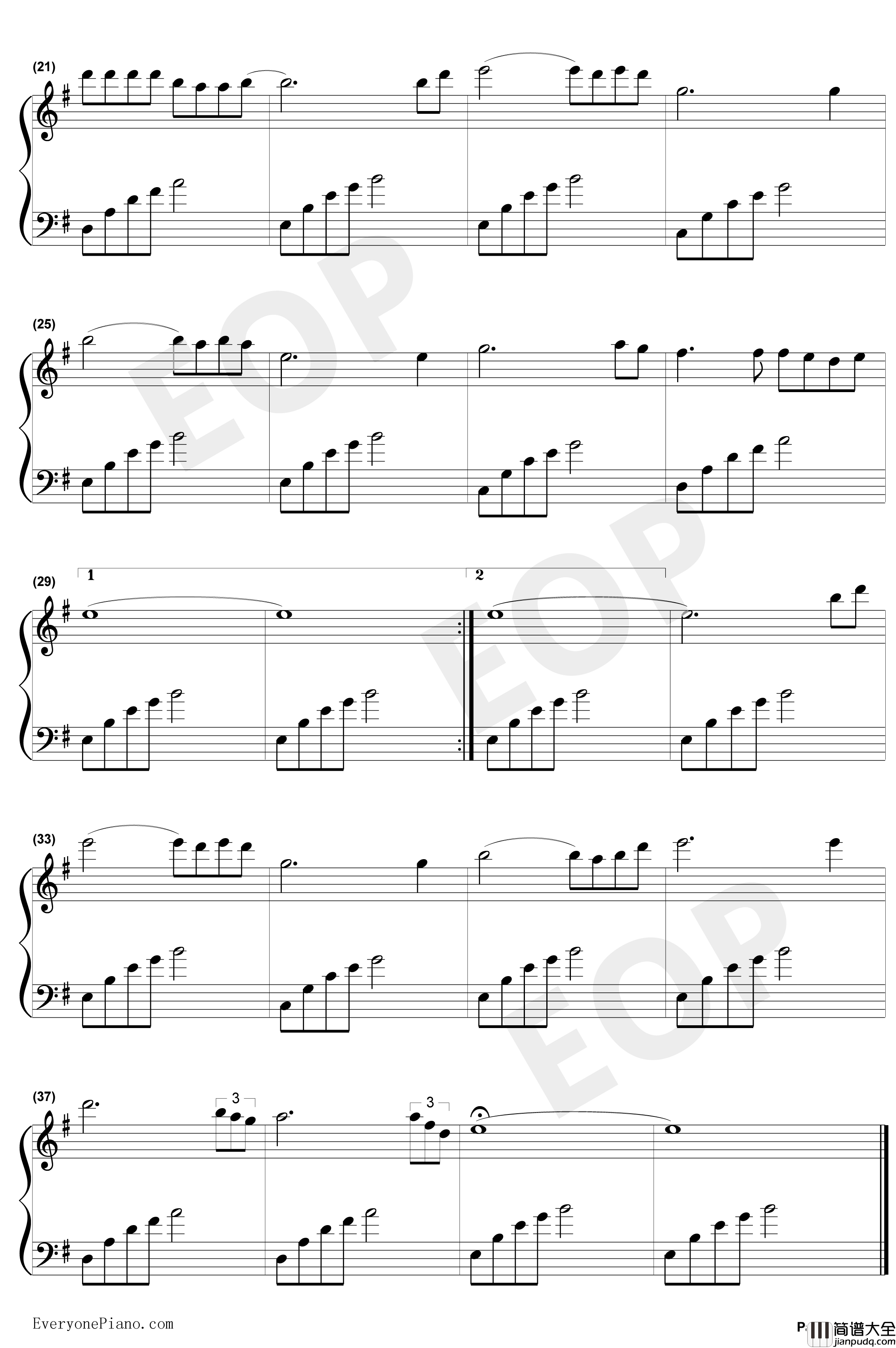 三月里的小雨钢琴谱_刘文正