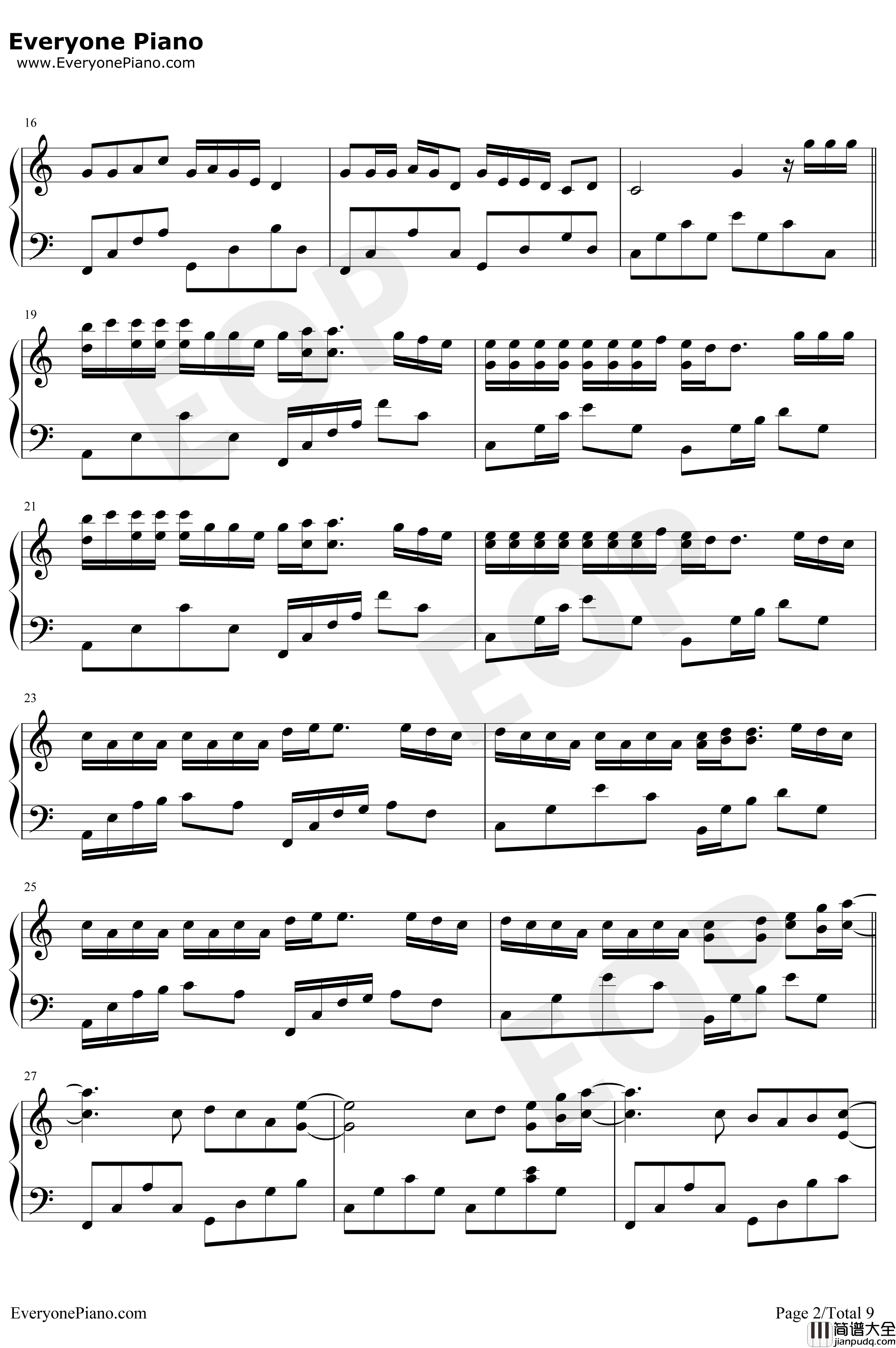 抖音神曲串烧钢琴谱_抖音