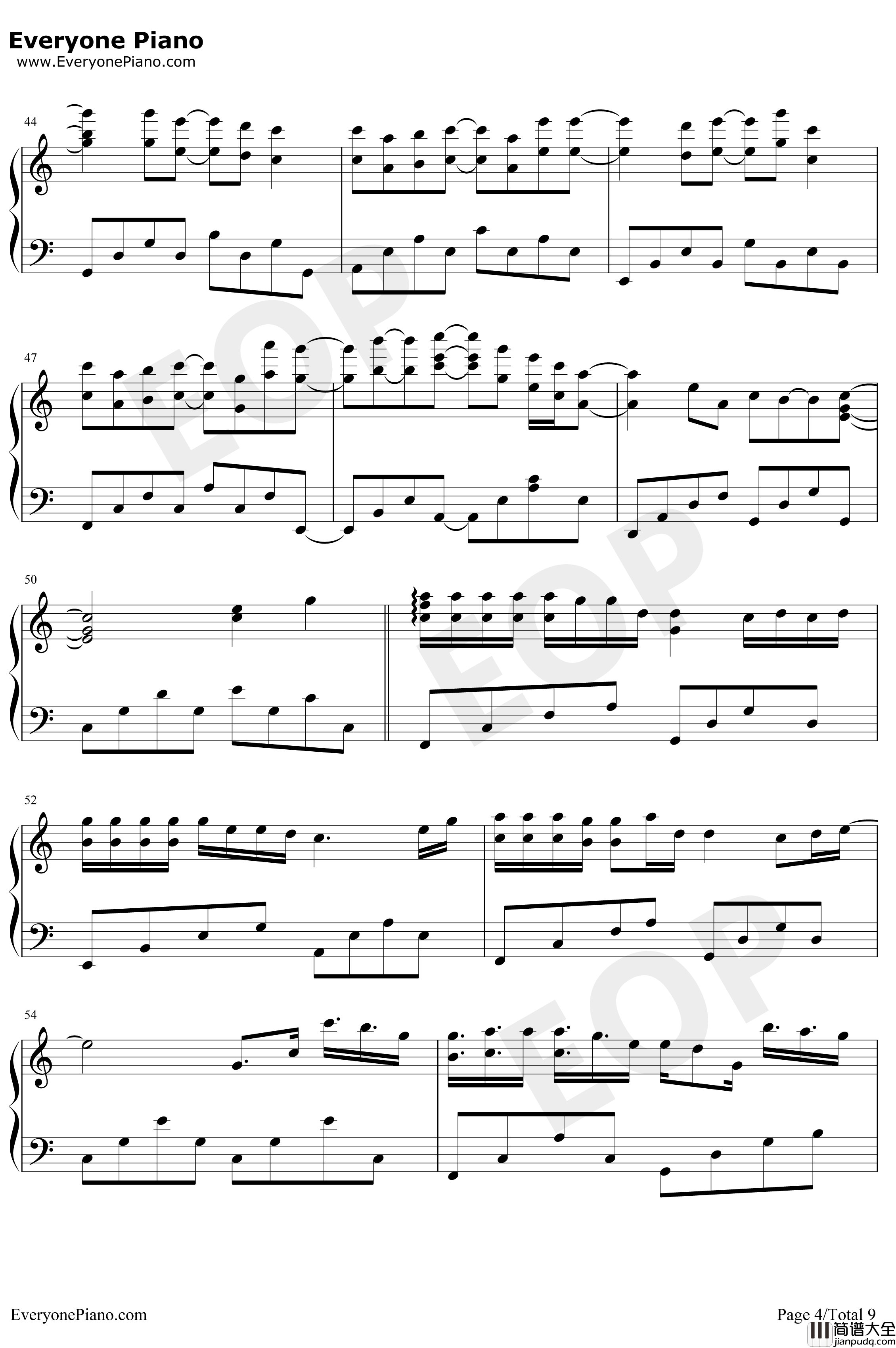 抖音神曲串烧钢琴谱_抖音