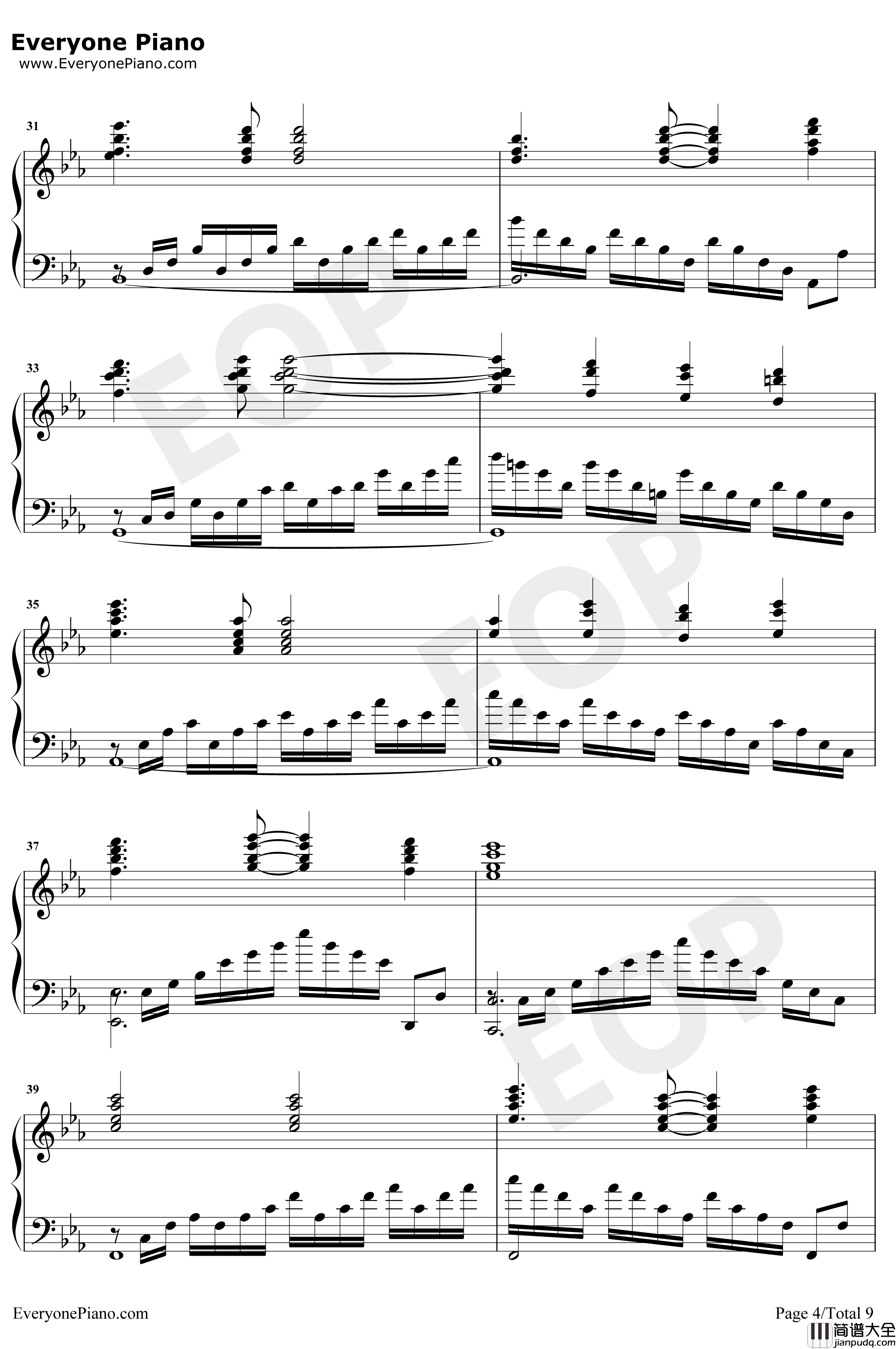 Swordland钢琴谱_梶浦由记_刀剑神域插曲