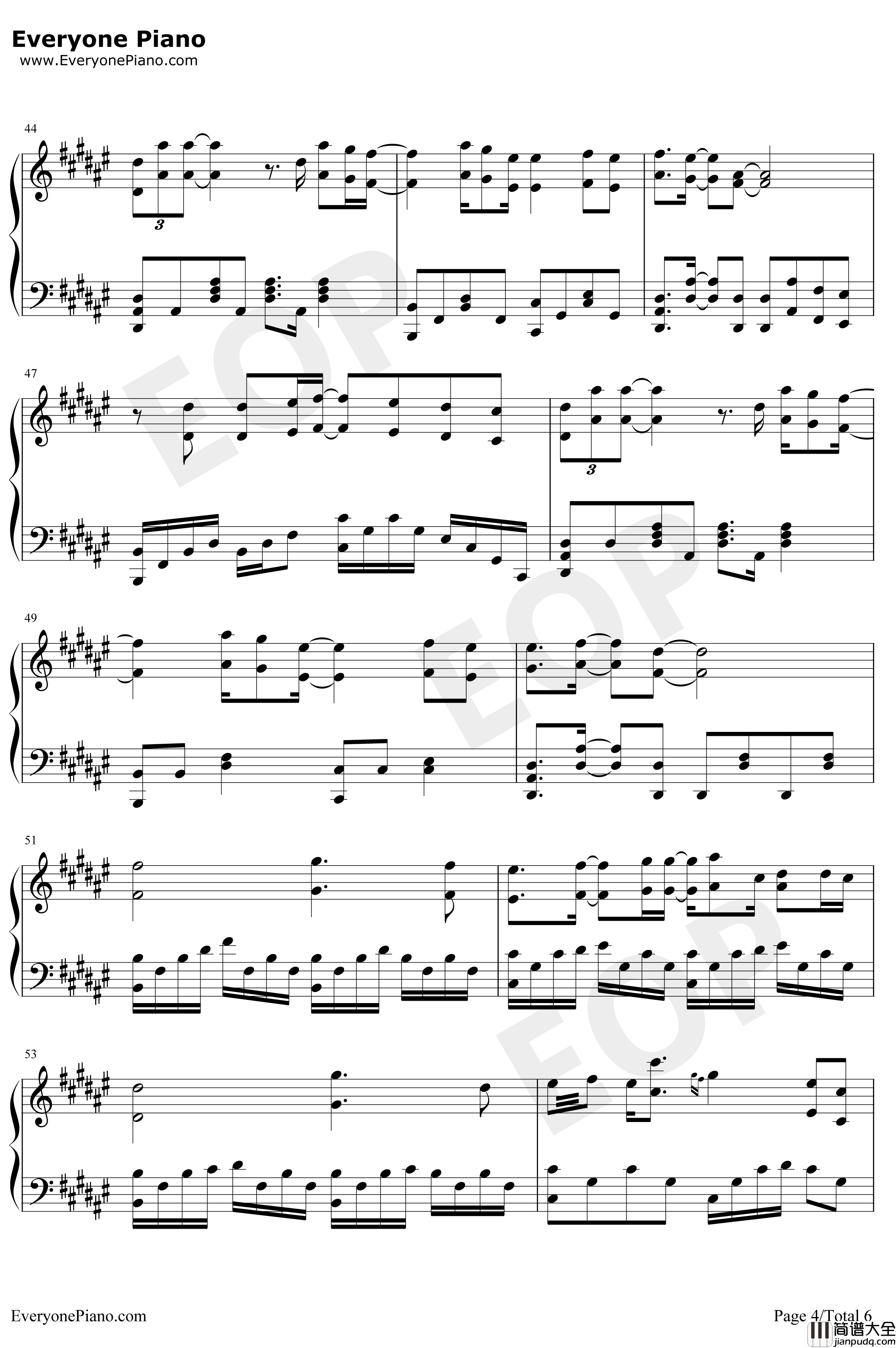 焚情钢琴谱_张信哲_秦时明月片尾曲